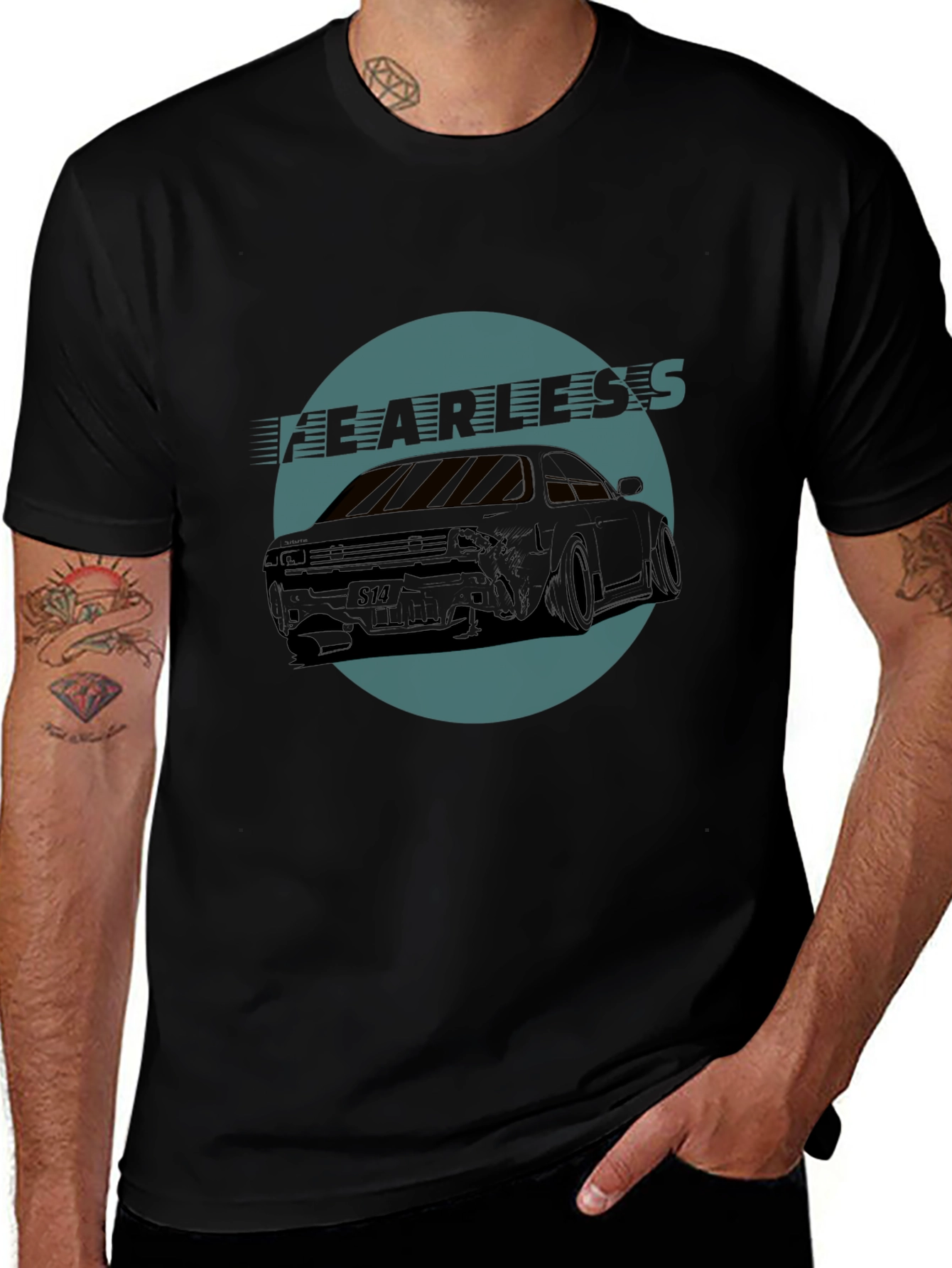 Fearless Car Graphic T-Shirt