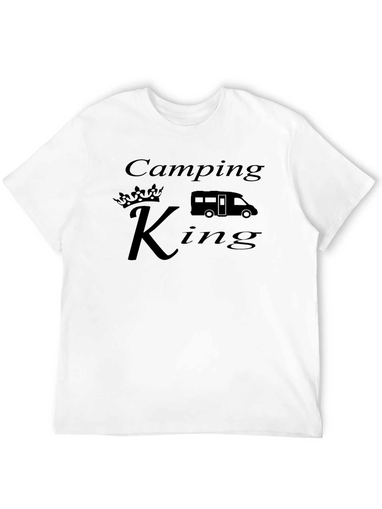 Camping King Graphic Tee - Black T-Shirt