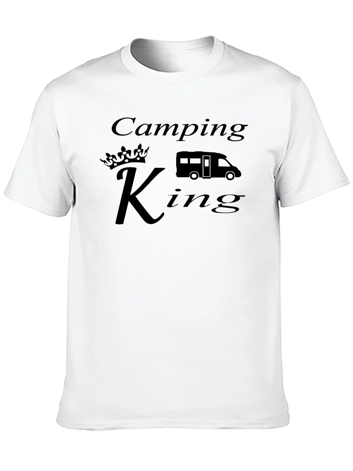 Camping King Graphic Tee - Black T-Shirt