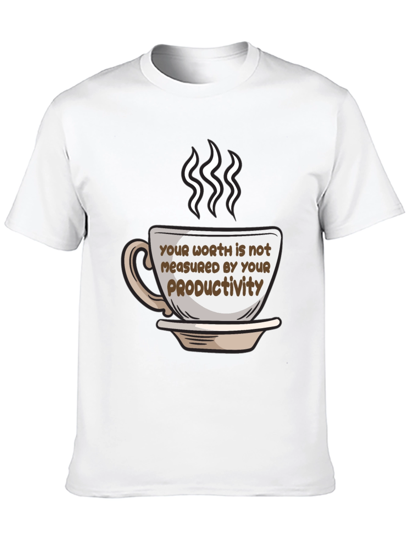 Worth is Not Productivity Coffee Cup T-Shirt