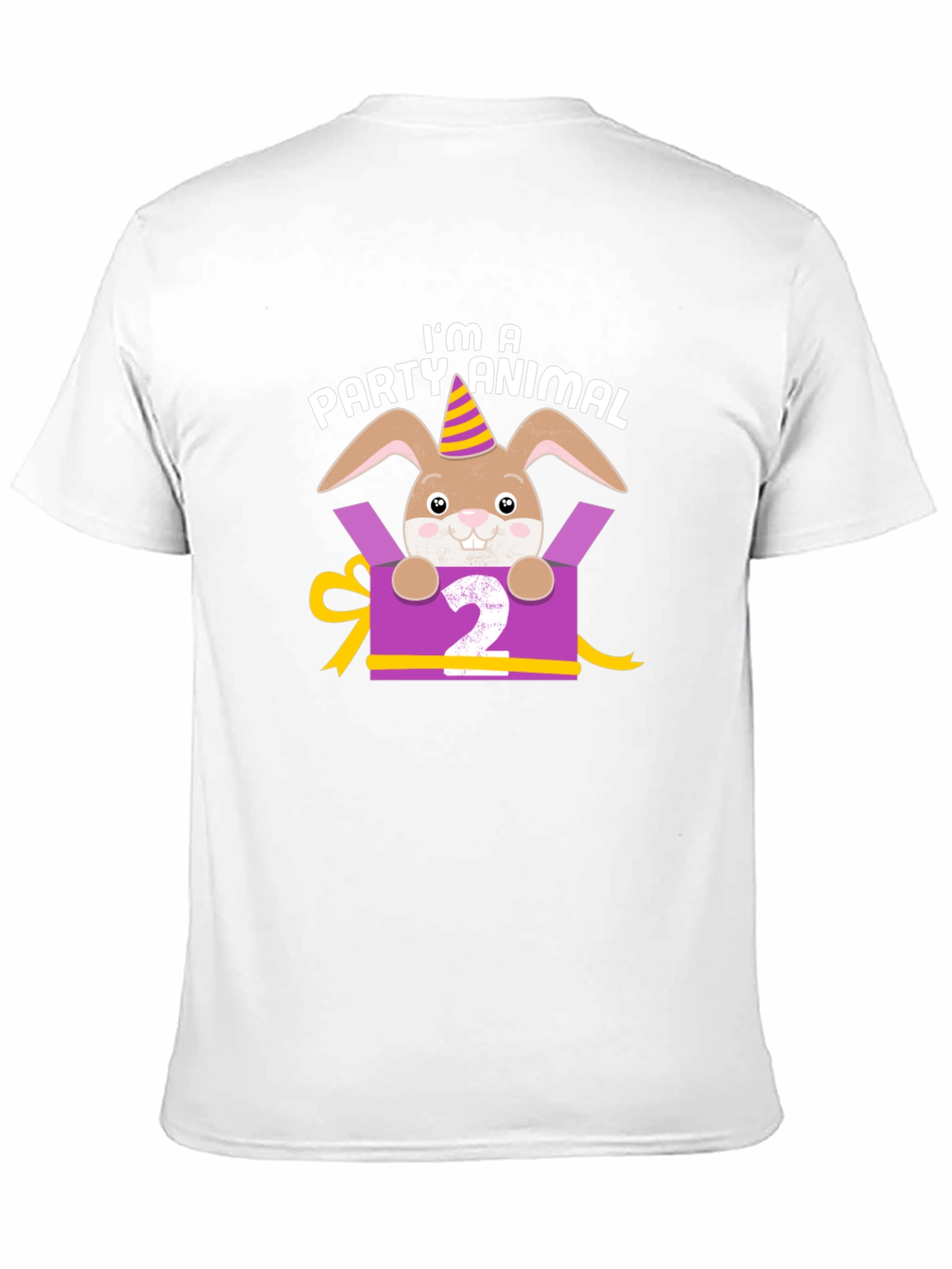 Party Animal 2nd Birthday Rabbit T-Shirt