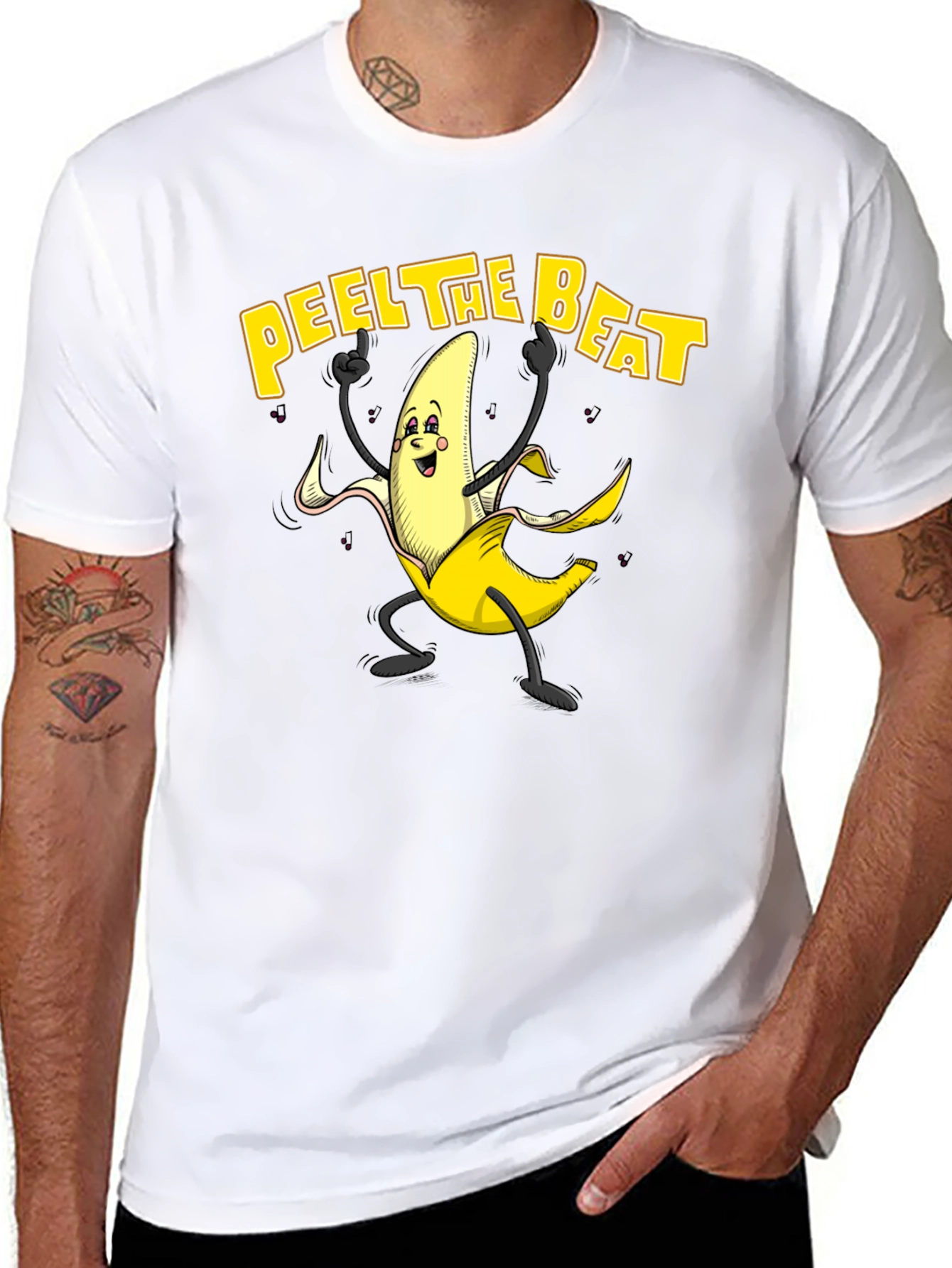 Peel The Beat Banana Graphic T-Shirt