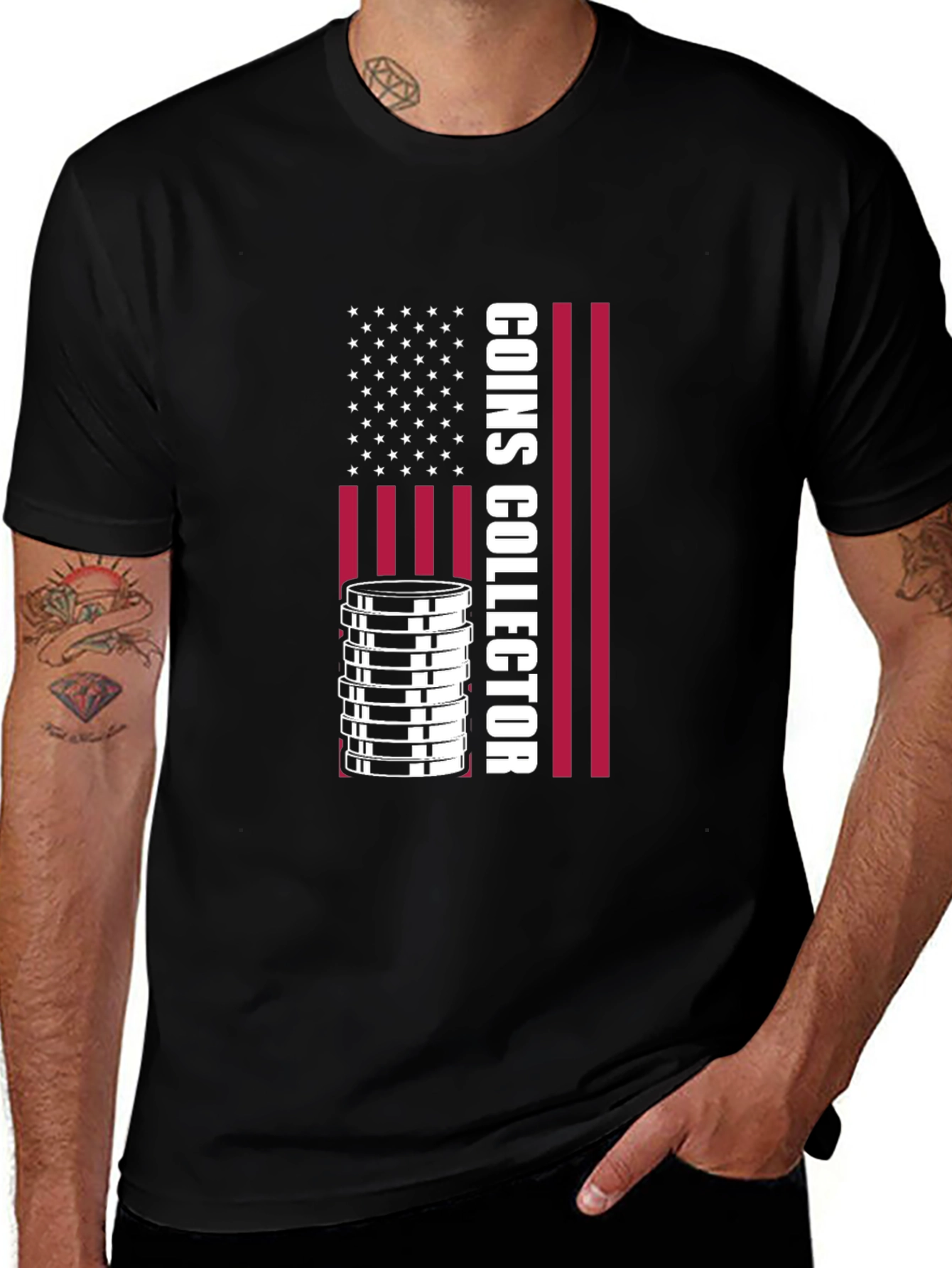 Coin Collector USA Flag T-Shirt