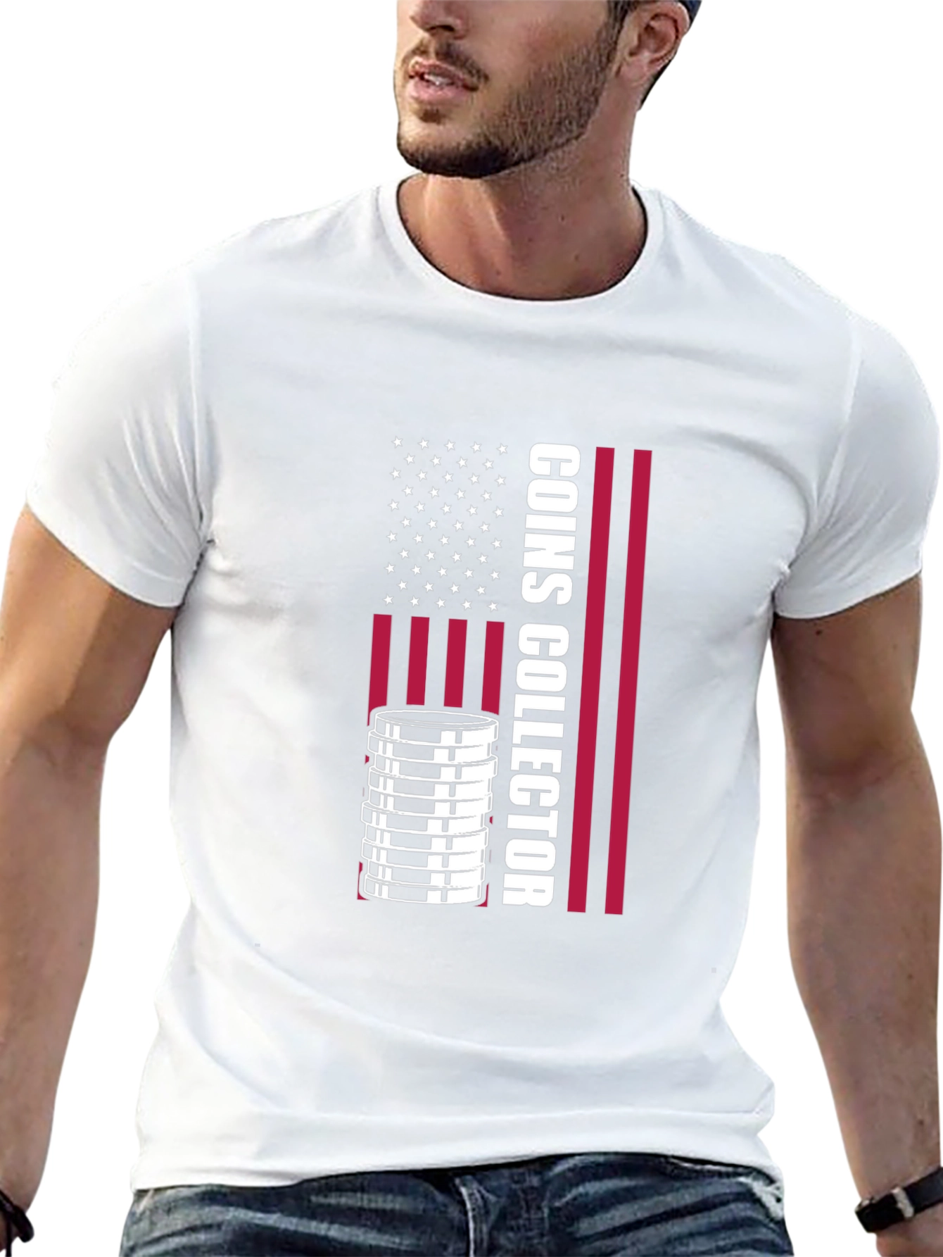 Coin Collector USA Flag T-Shirt