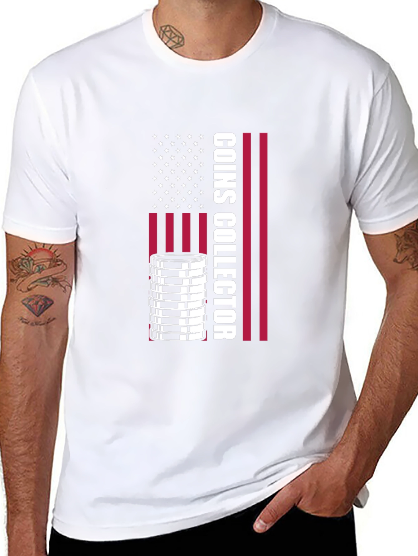 Coin Collector USA Flag T-Shirt