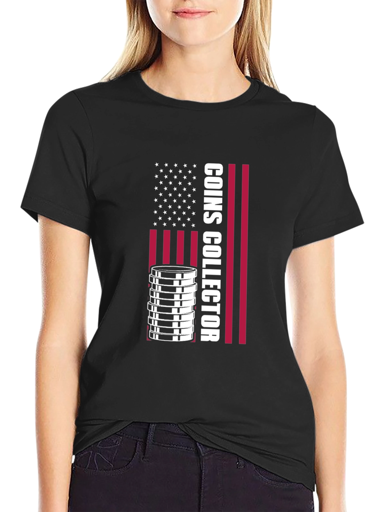 Coin Collector USA Flag T-Shirt