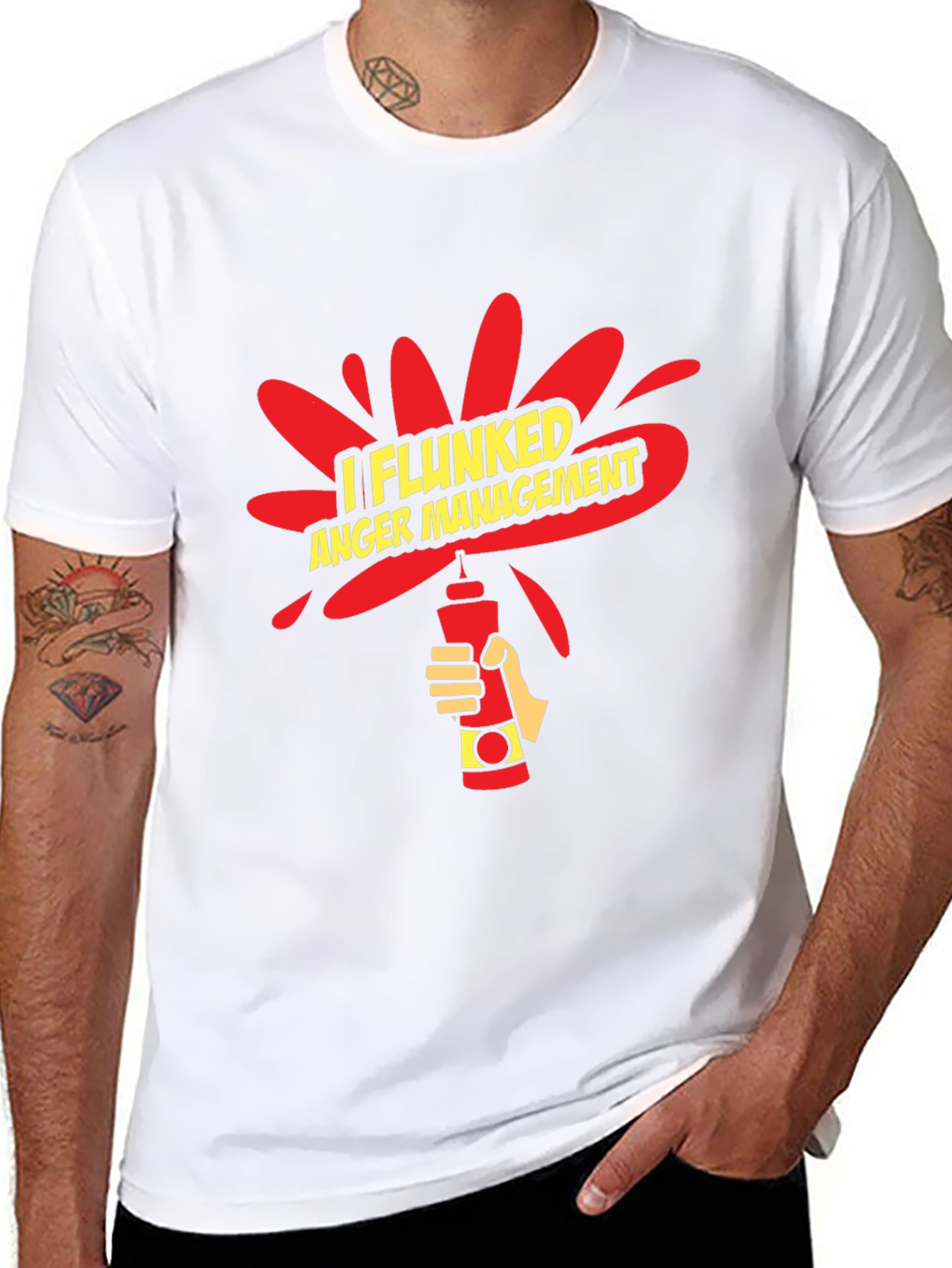 I Flunked Anger Management Funny Graphic T-Shirt