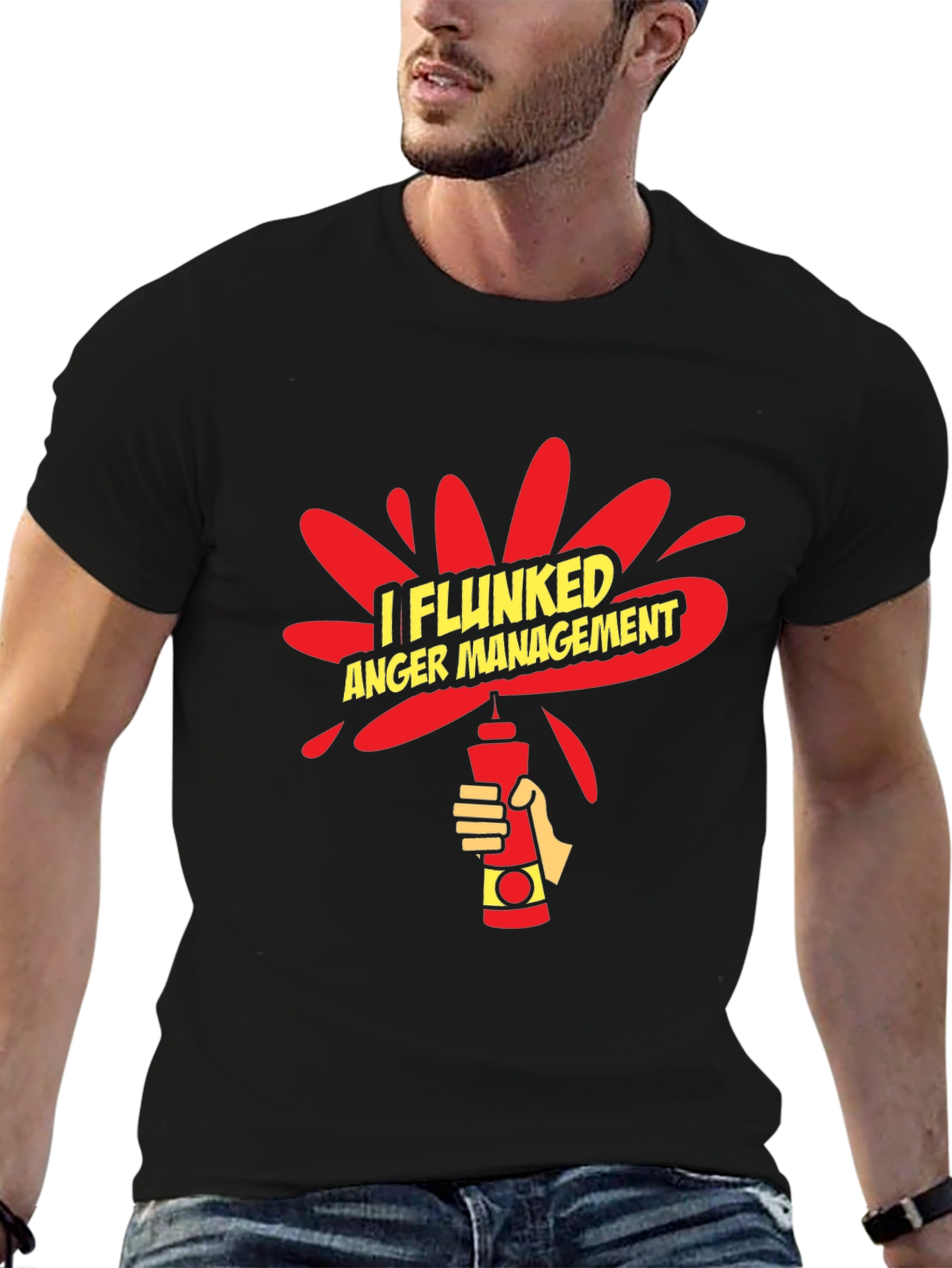 I Flunked Anger Management Funny Graphic T-Shirt