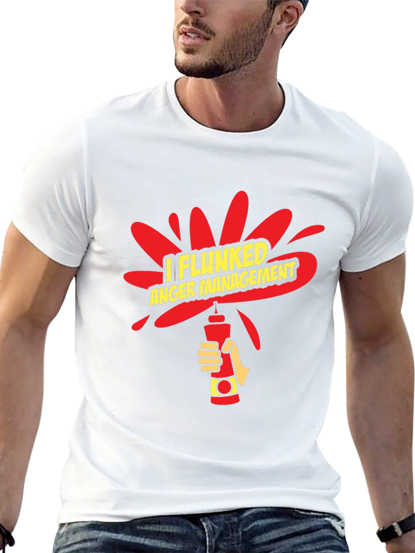 I Flunked Anger Management Funny Graphic T-Shirt