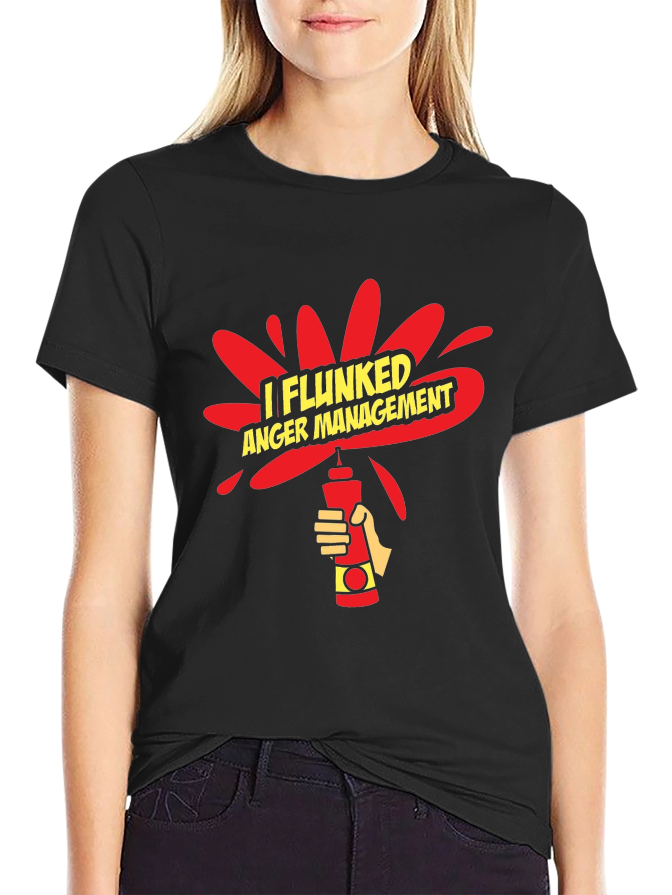 I Flunked Anger Management Funny Graphic T-Shirt