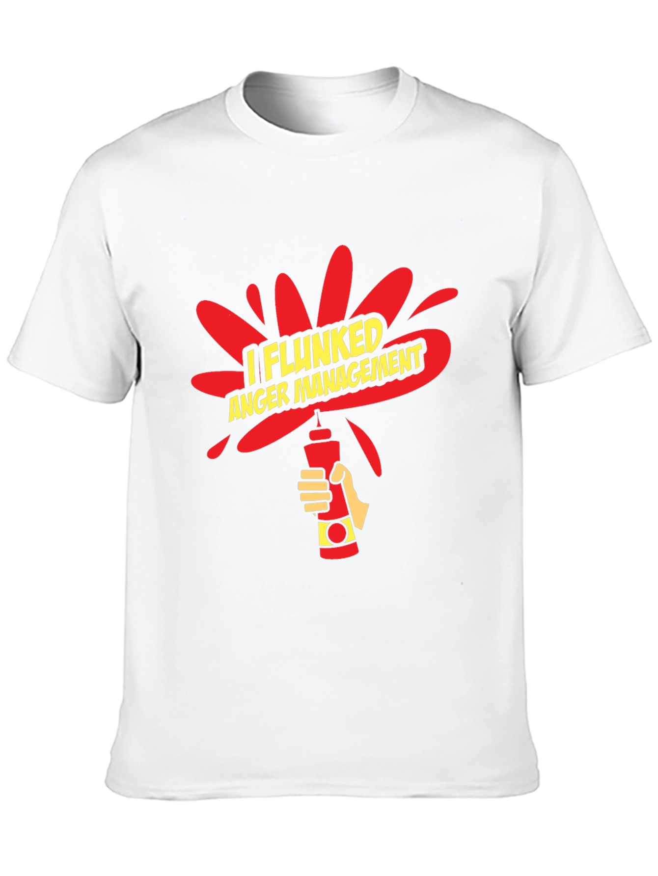 I Flunked Anger Management Funny Graphic T-Shirt