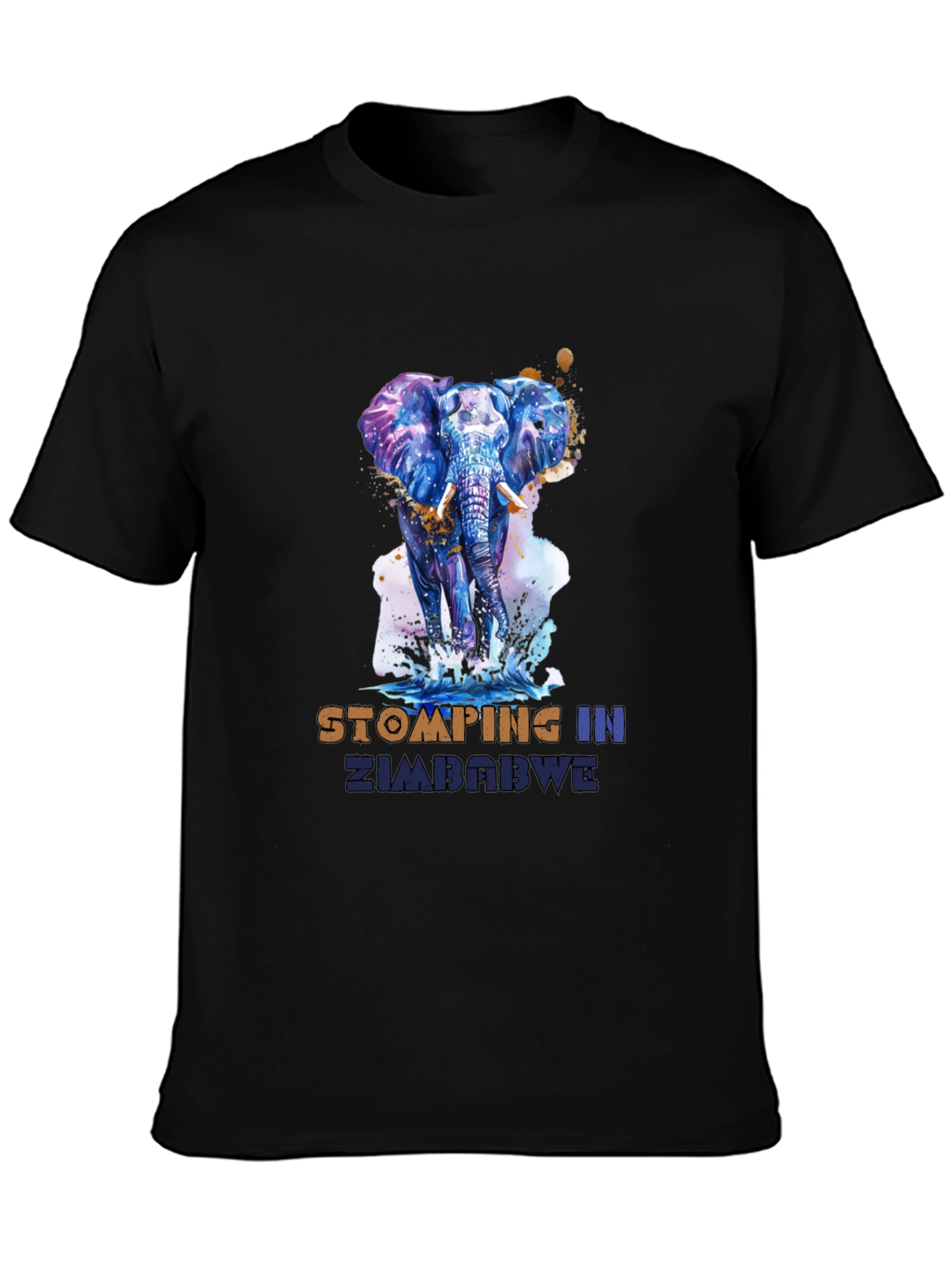 Stomping in Zimbabwe Elephant Graphic Tee