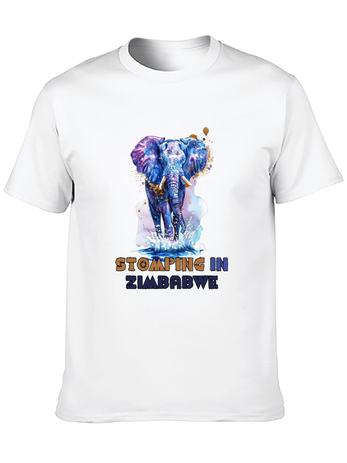Stomping in Zimbabwe Elephant Graphic Tee