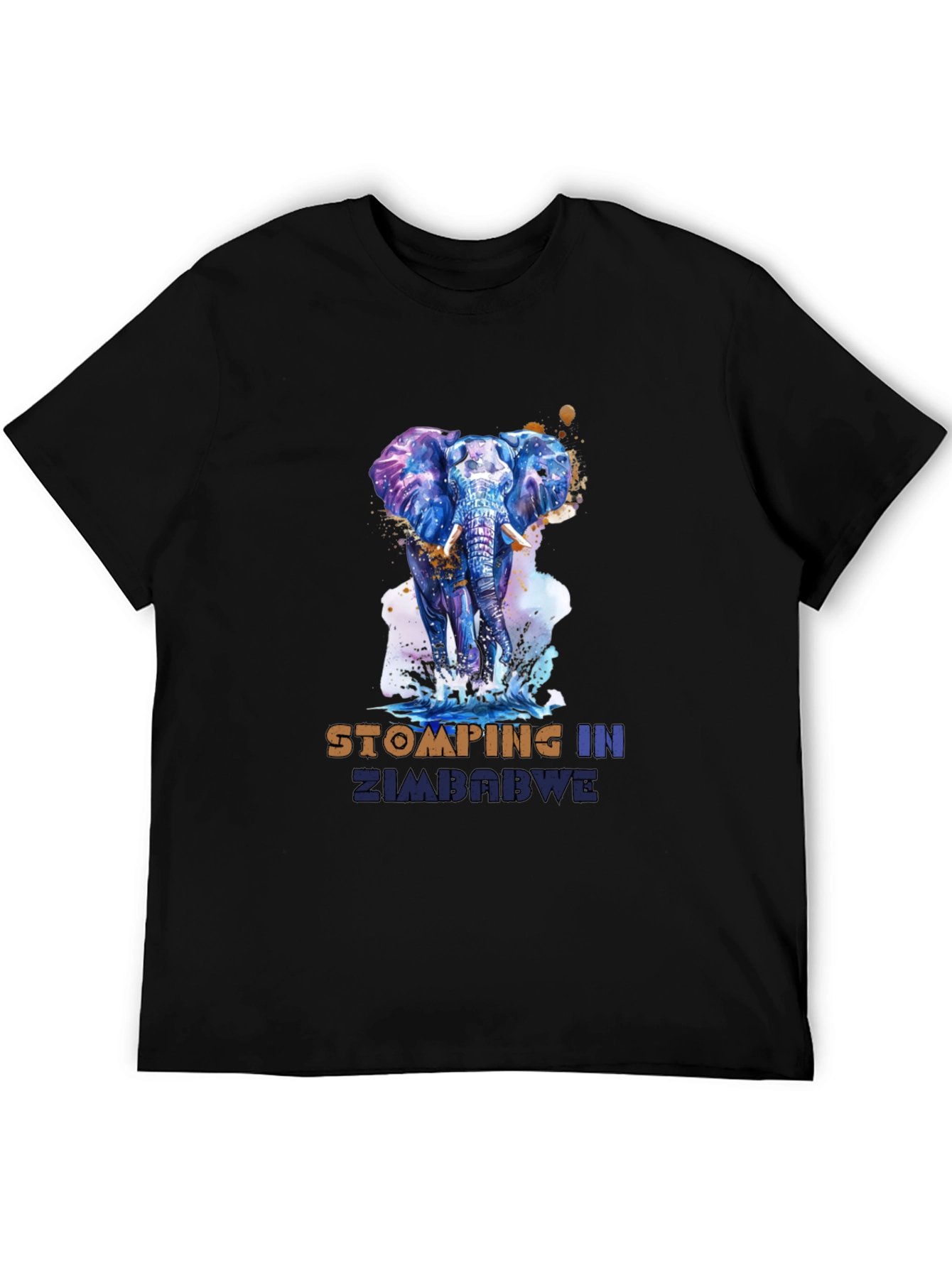 Stomping in Zimbabwe Elephant Graphic Tee