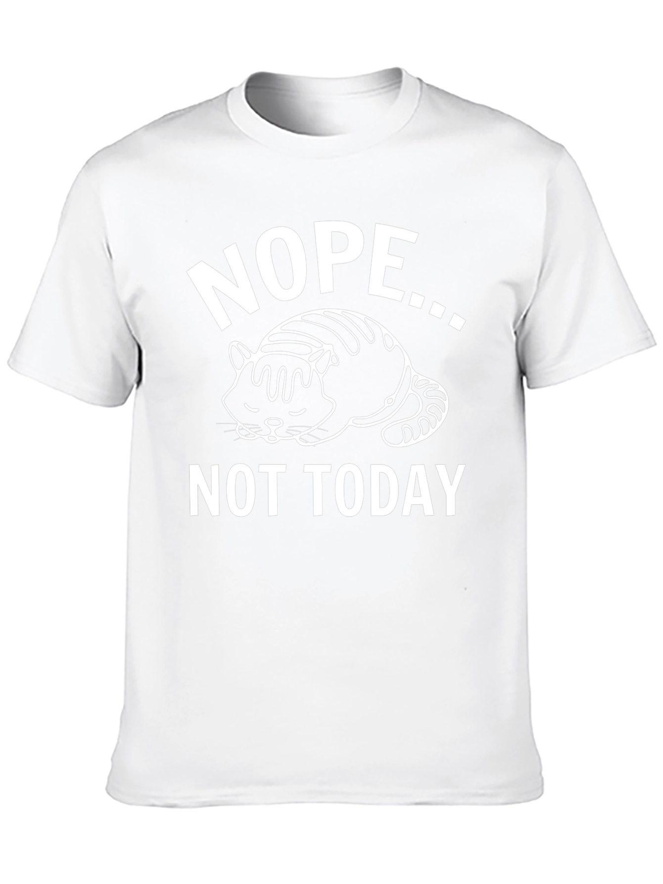 Nope Not Today Graphic T-Shirt - Black Cotton Tee