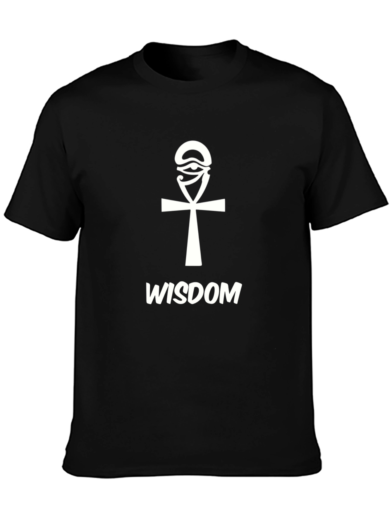 Wisdom Ankh Graphic T-Shirt - Stylish Egyptian Symbol Tee