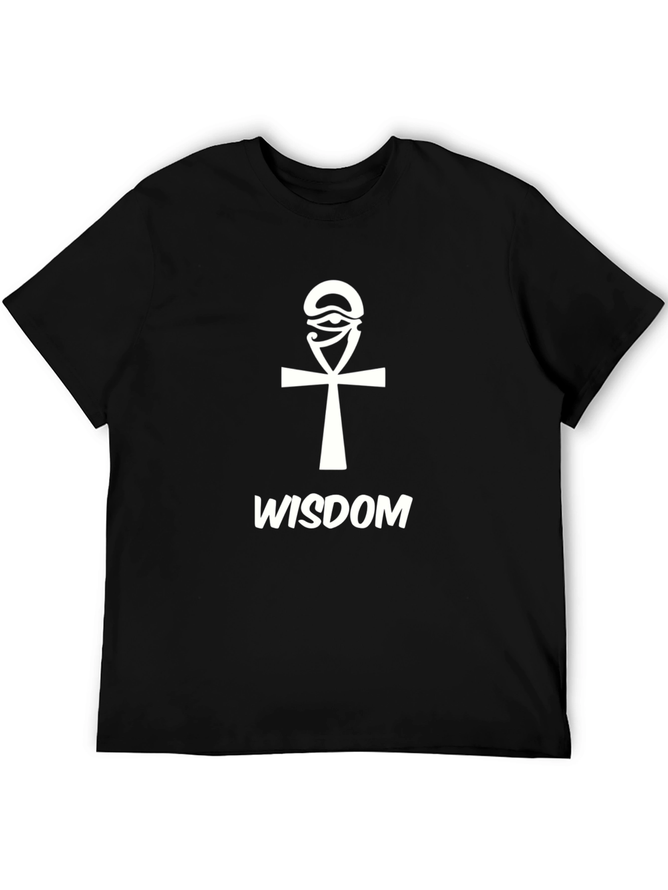 Wisdom Ankh Graphic T-Shirt - Stylish Egyptian Symbol Tee