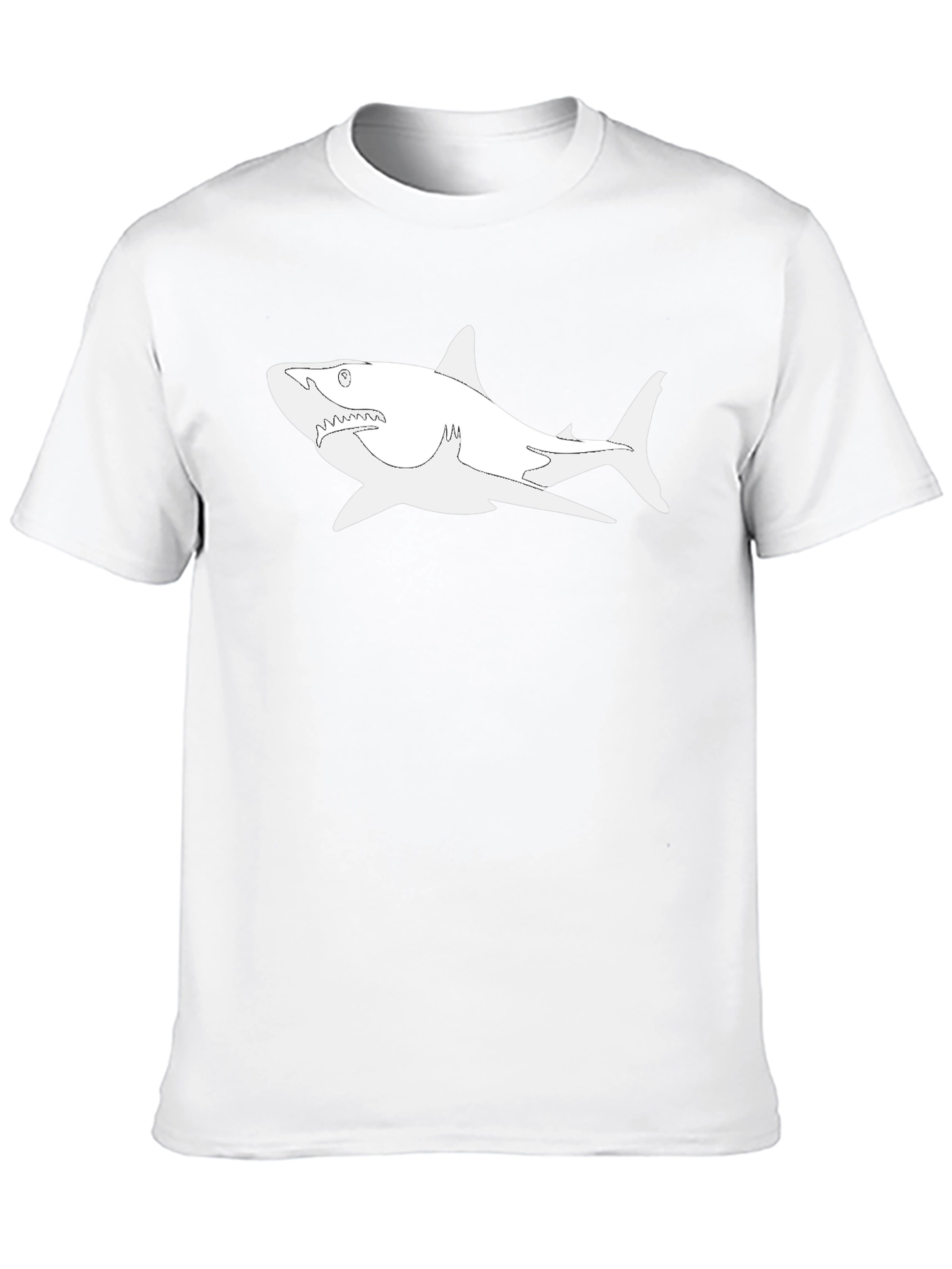 Shark Graphic Tee - Stylish Black T-Shirt