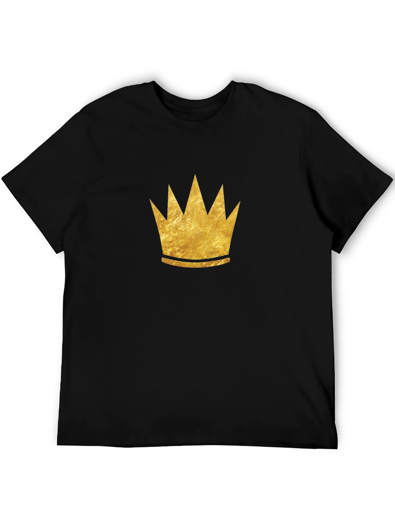 Golden Crown Graphic T-Shirt - Stylish Mens Tee