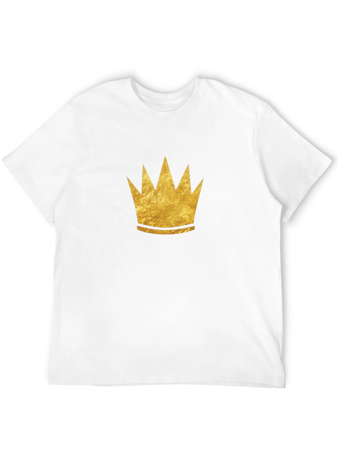 Golden Crown Graphic T-Shirt - Stylish Mens Tee