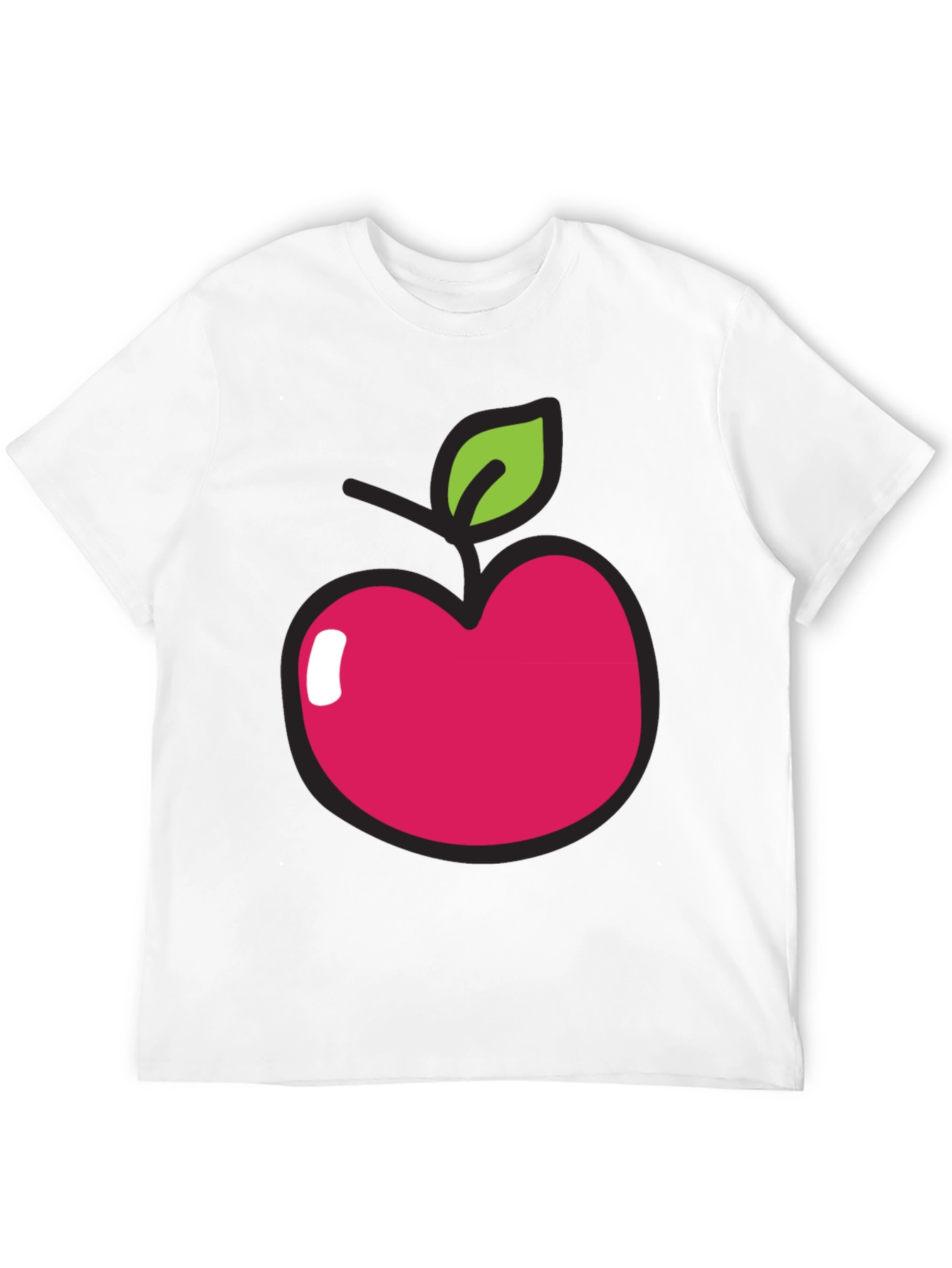 Apple Graphic Tee - Casual Comfort