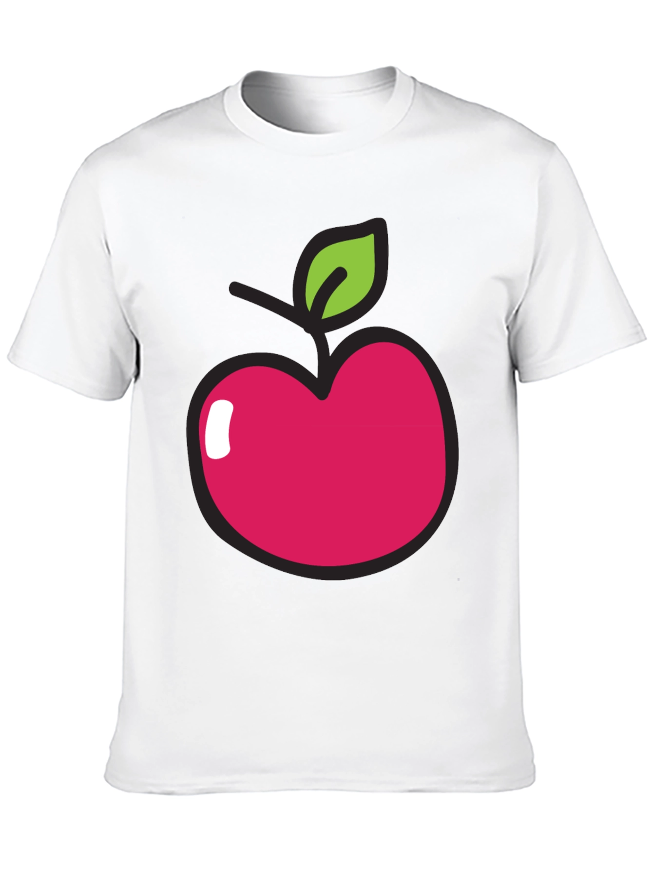 Apple Graphic Tee - Casual Comfort