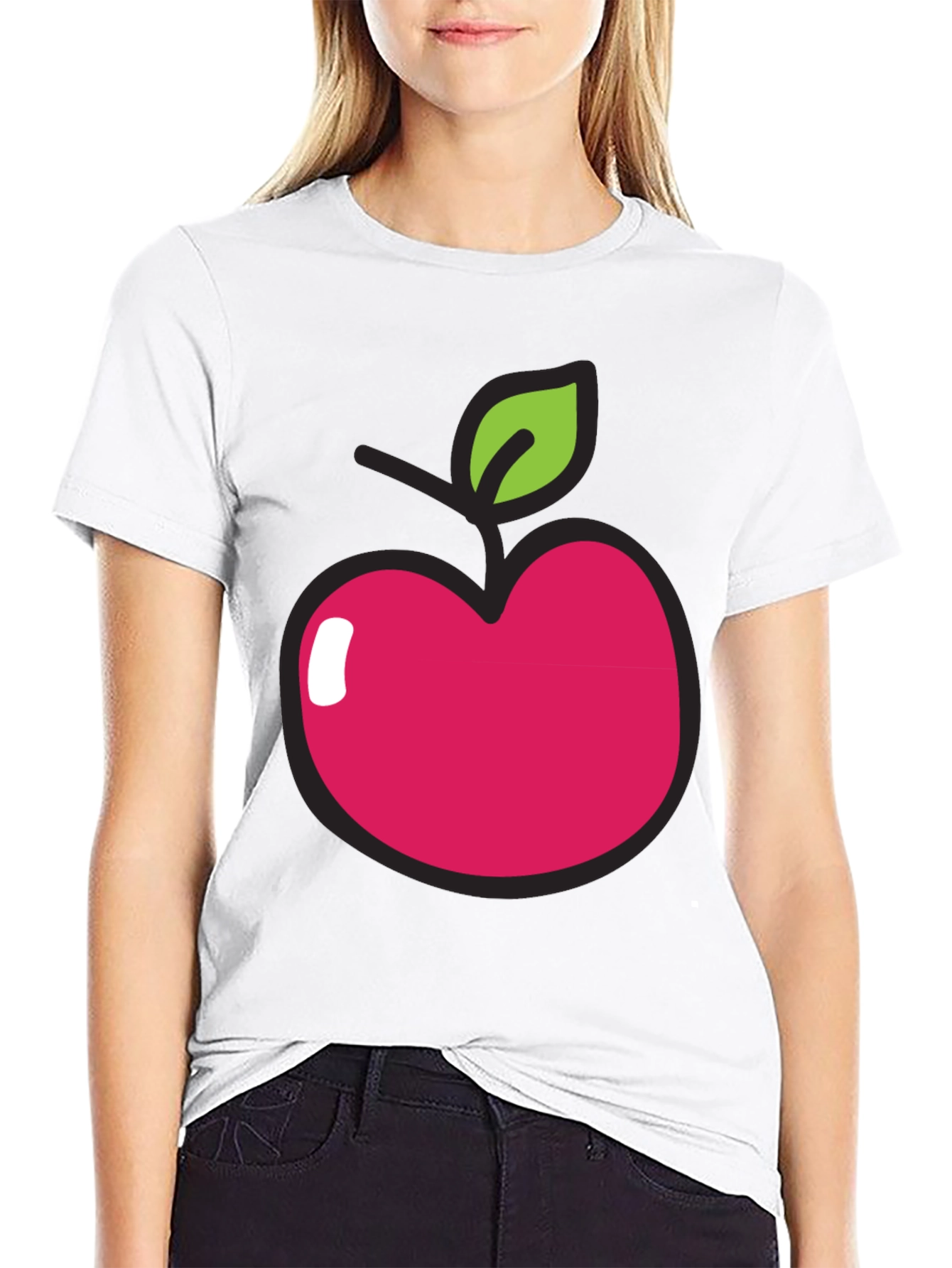 Apple Graphic Tee - Casual Comfort