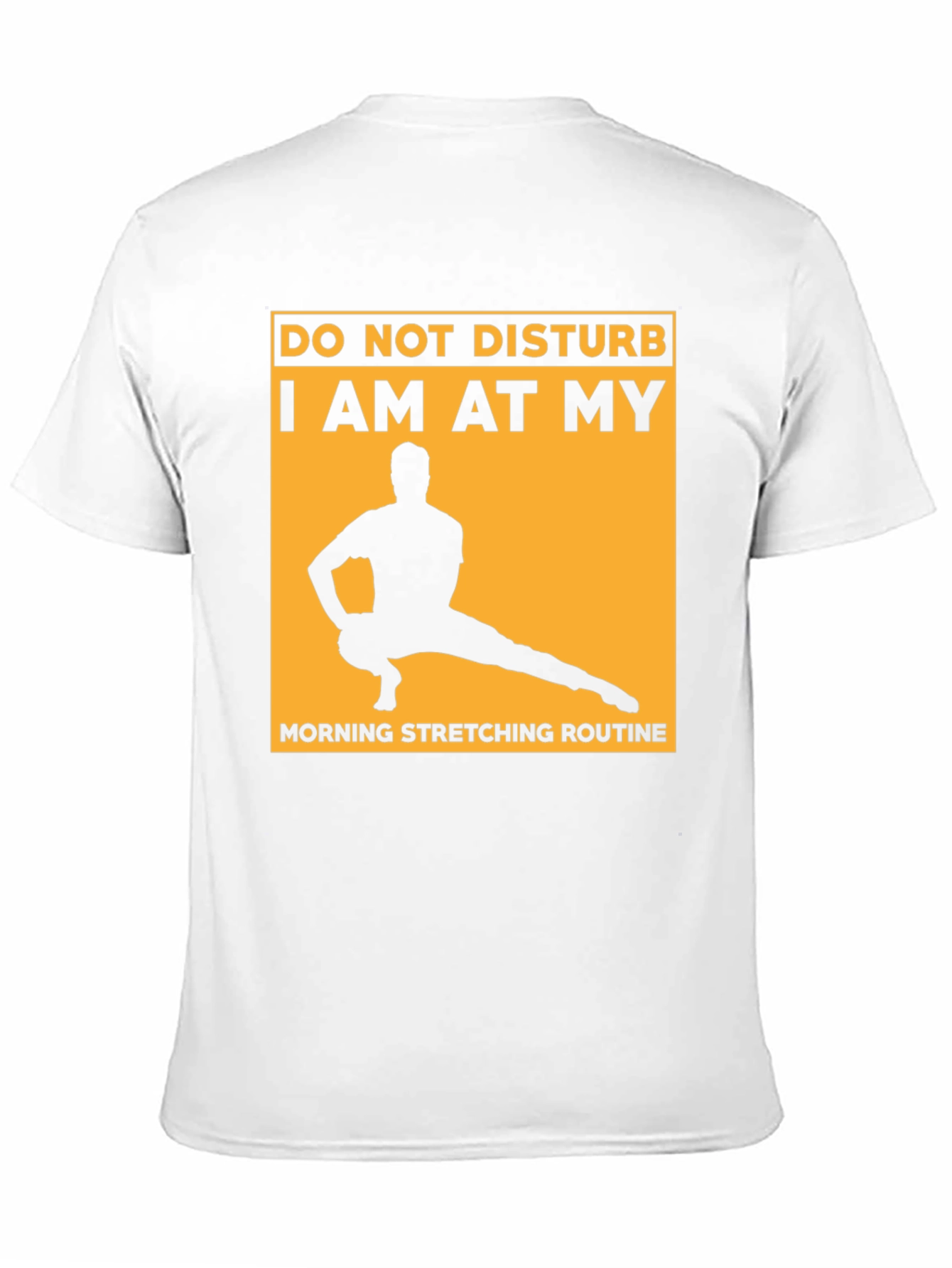 Morning Stretching Routine Black T-Shirt