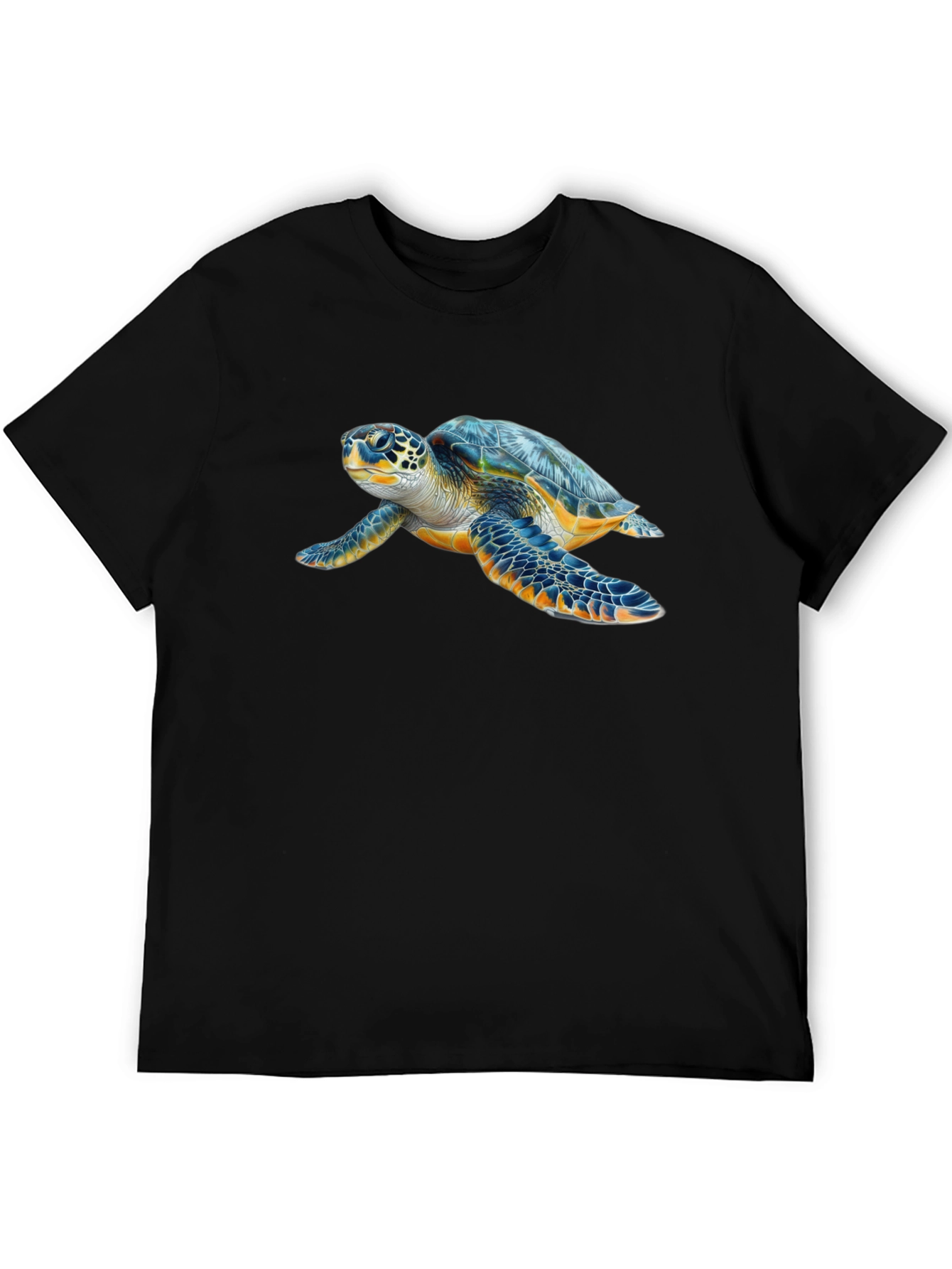 Sea Turtle Graphic Tee - Black