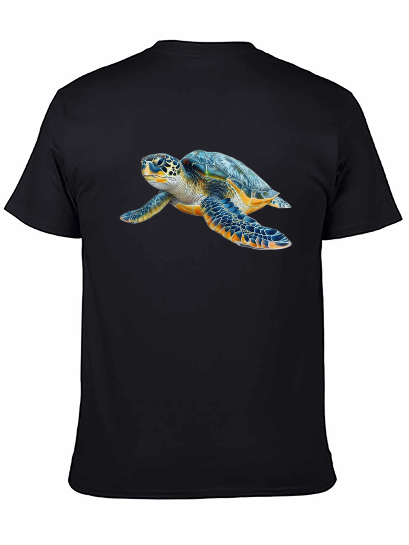 Sea Turtle Graphic Tee - Black