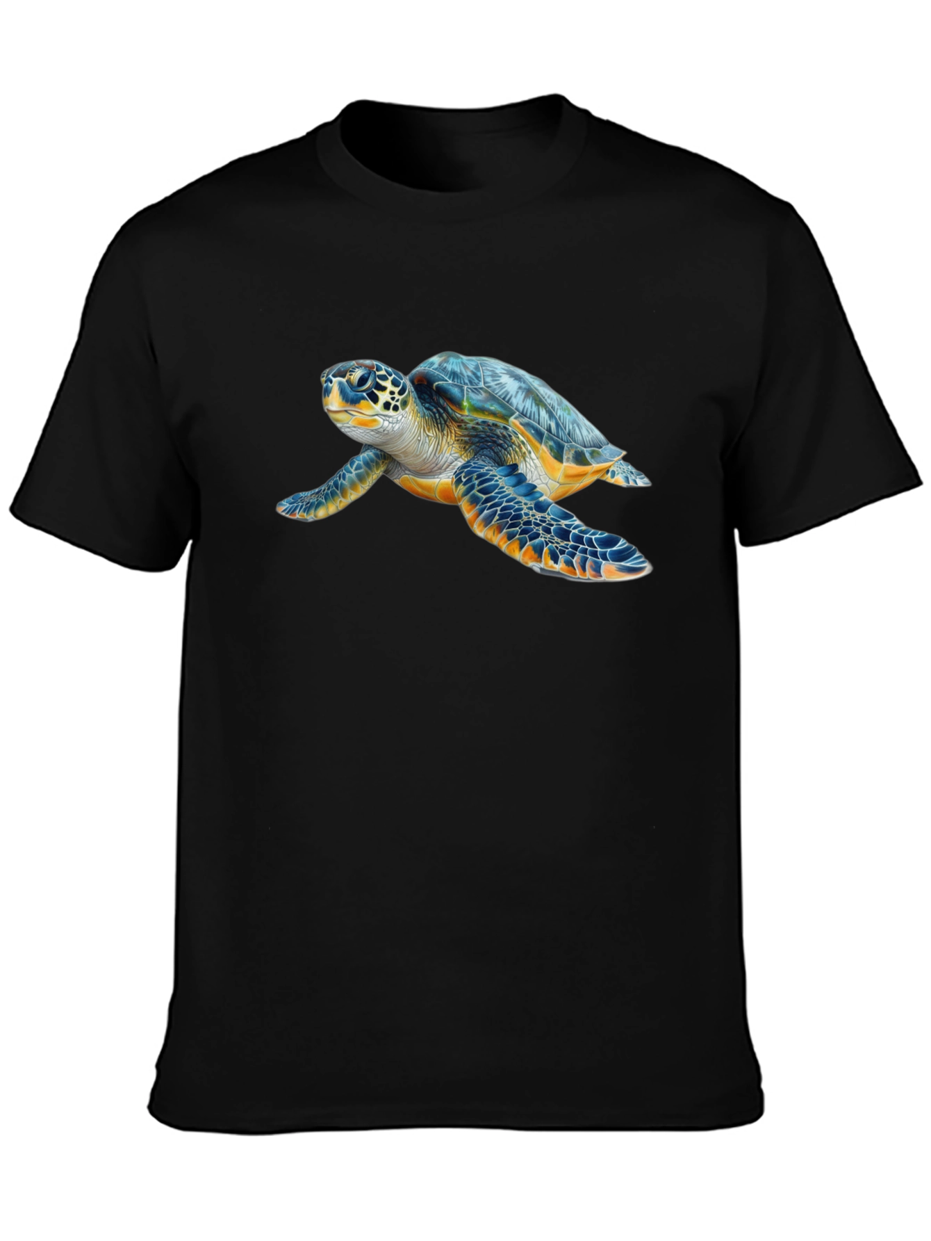Sea Turtle Graphic Tee - Black
