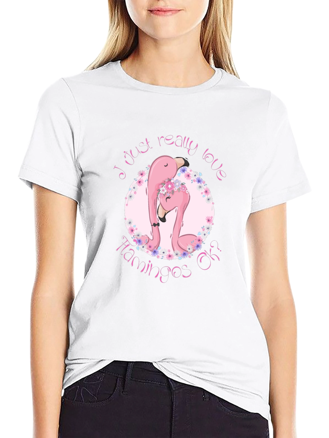 Flamingo Lover Black T-Shirt