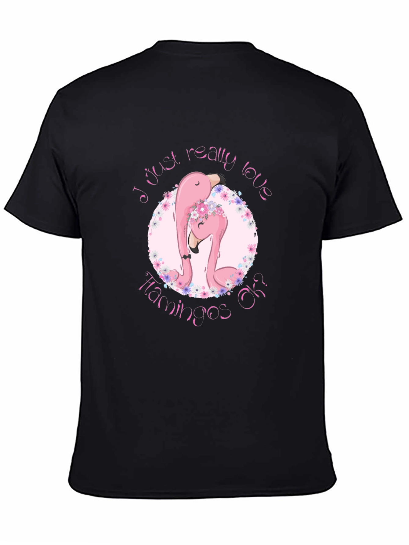 Flamingo Lover Black T-Shirt