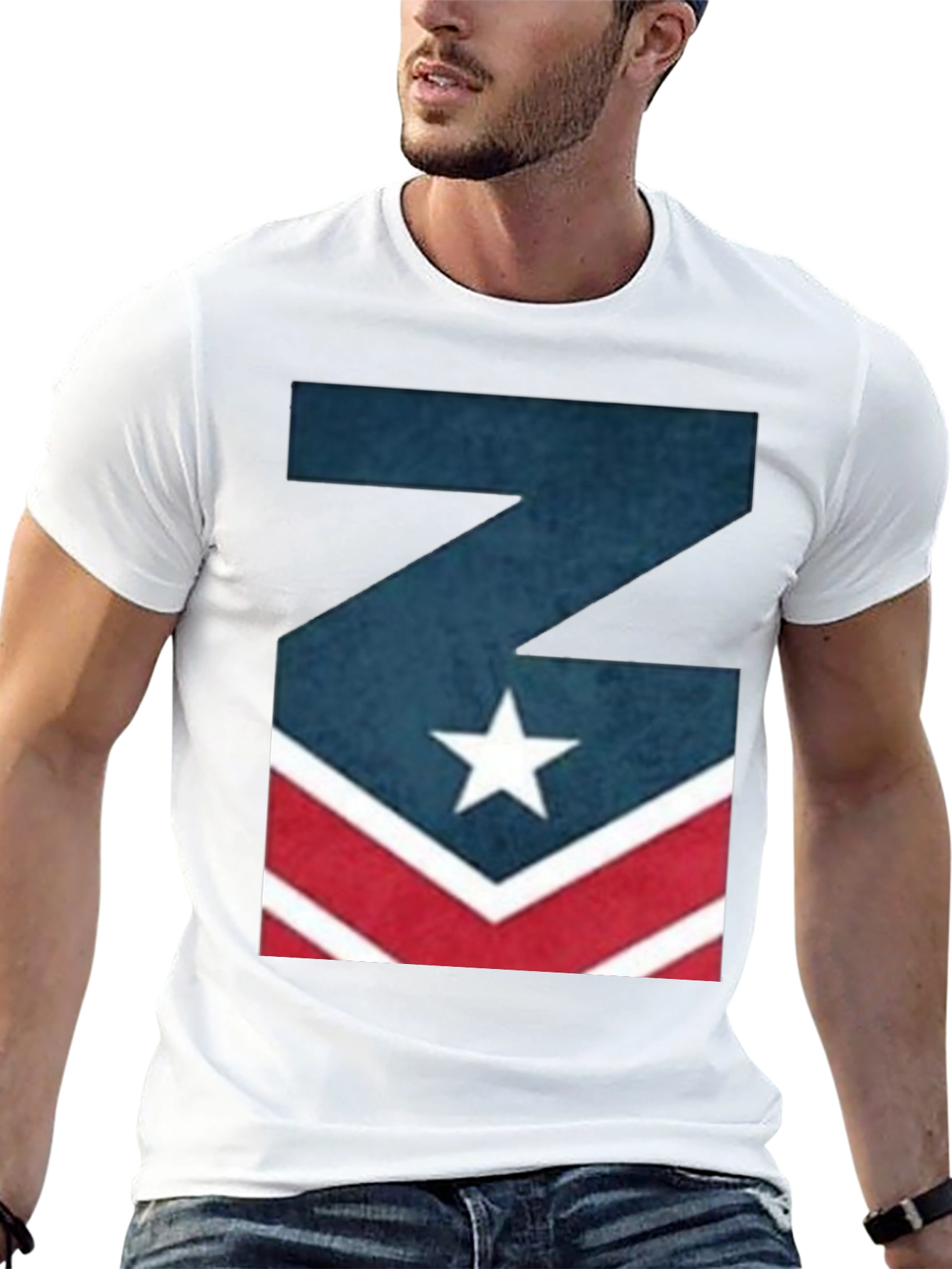 Patriotic Z Letter T-Shirt