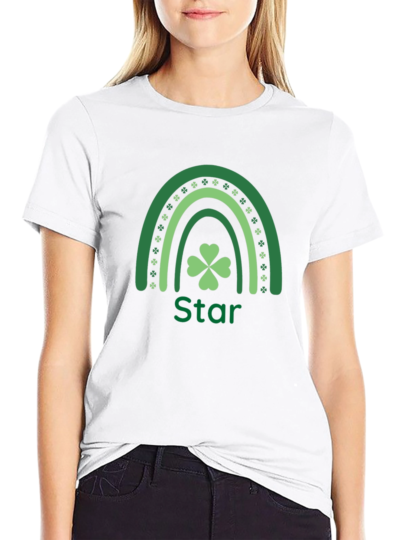 Lucky Shamrock Star St. Patricks Day T-Shirt