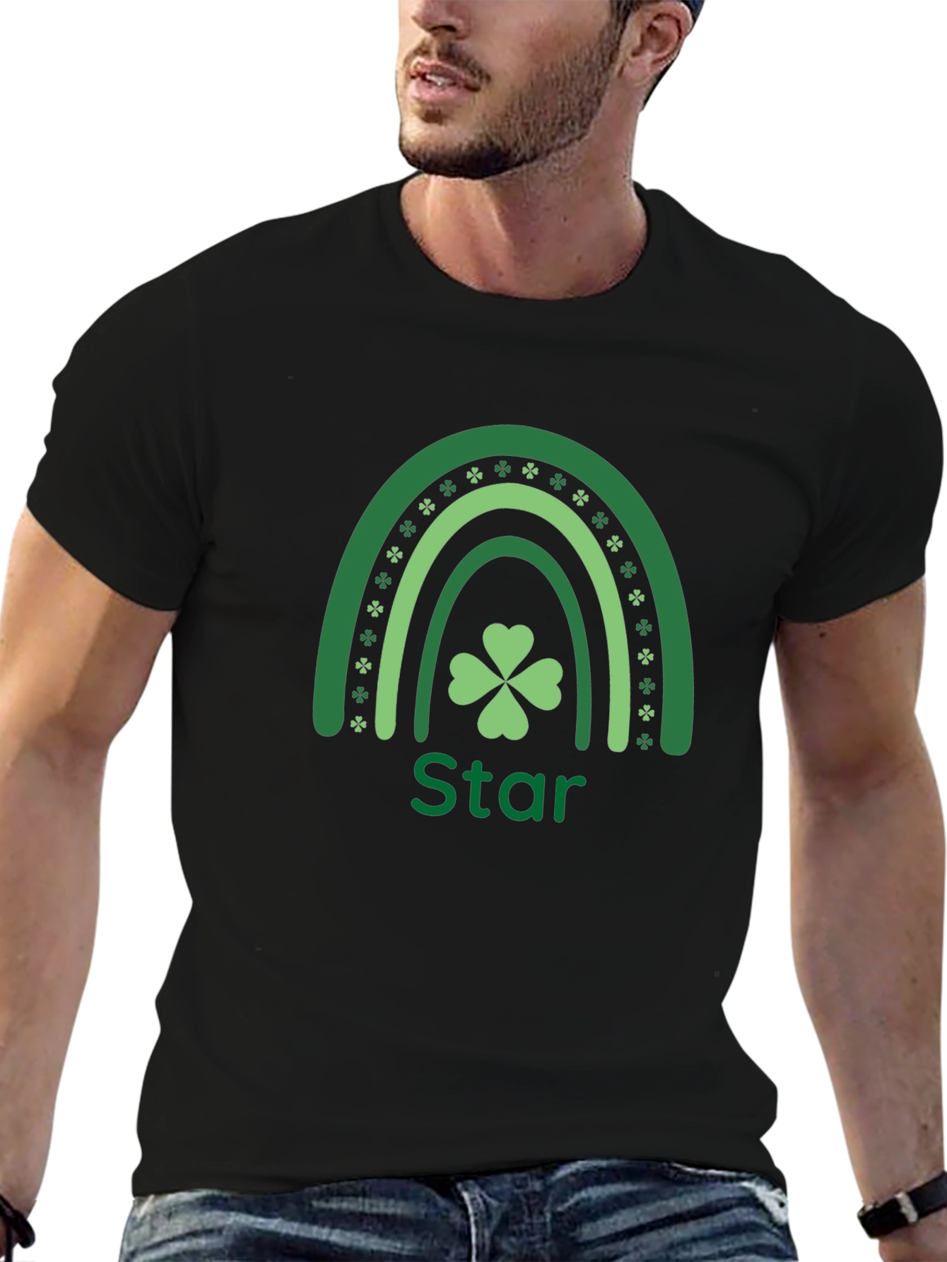 Lucky Shamrock Star St. Patricks Day T-Shirt