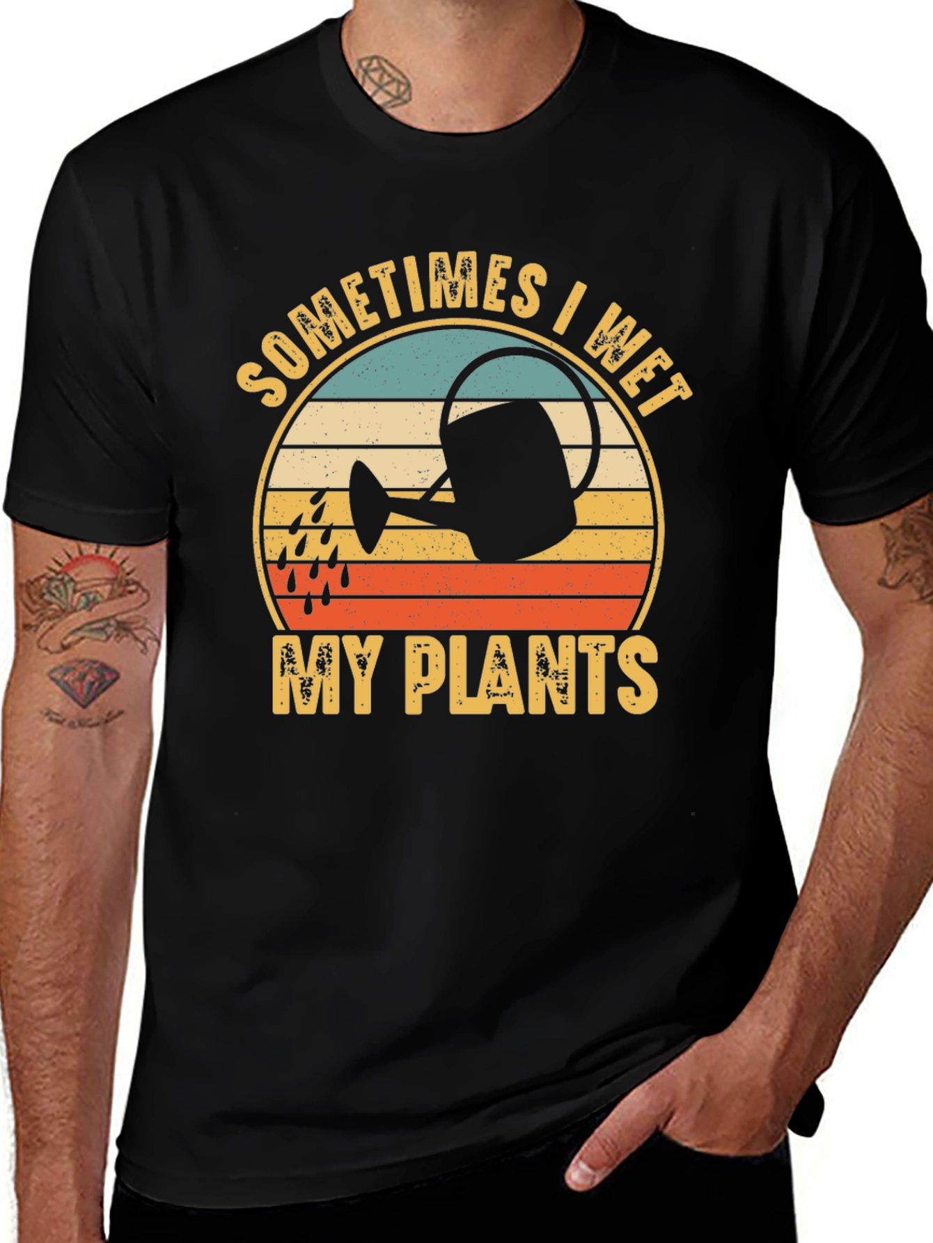 Sometimes I Wet My Plants T-Shirt - Gardener Gift