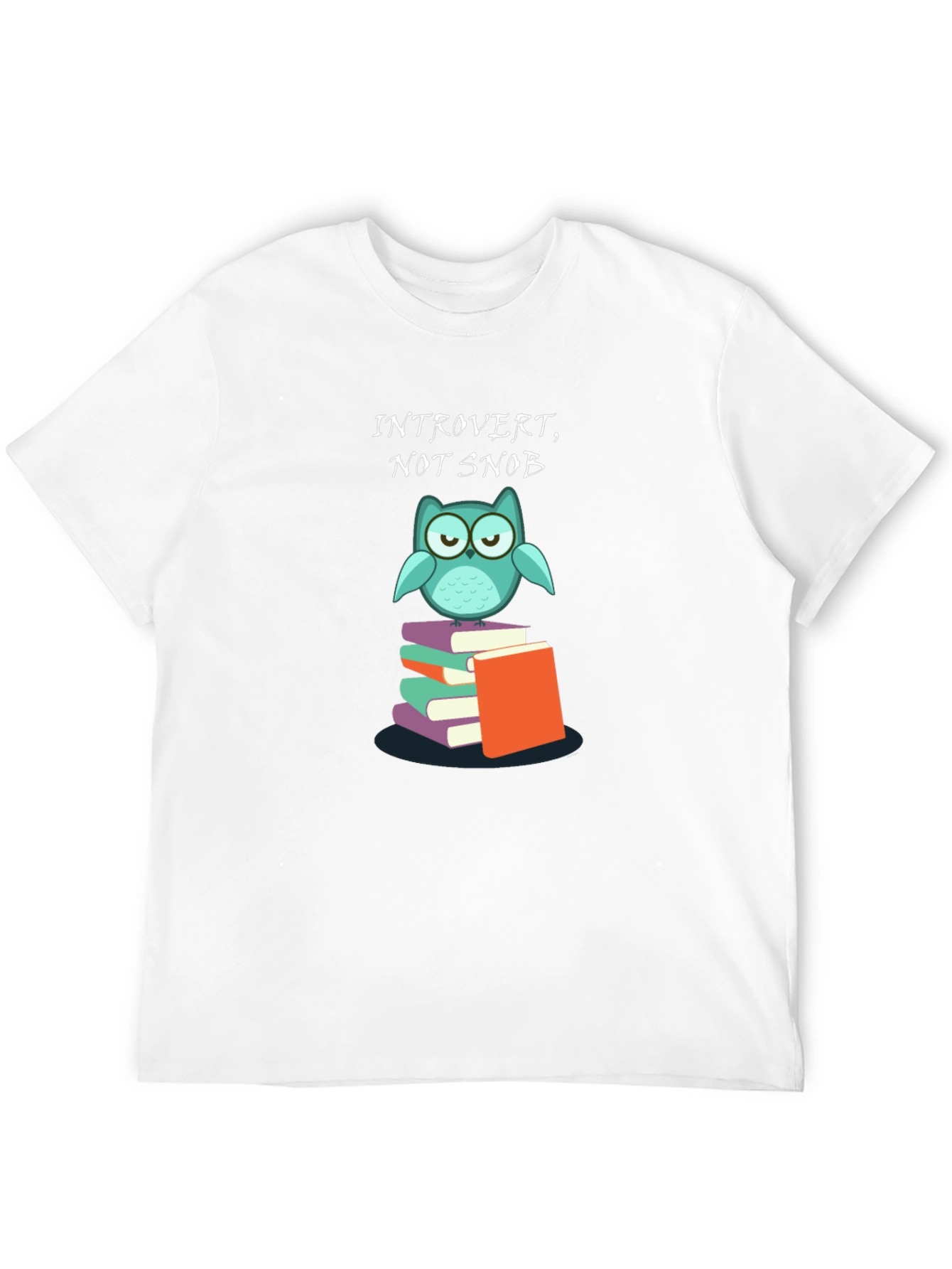 Introvert Not Snob Owl Books Graphic Tee