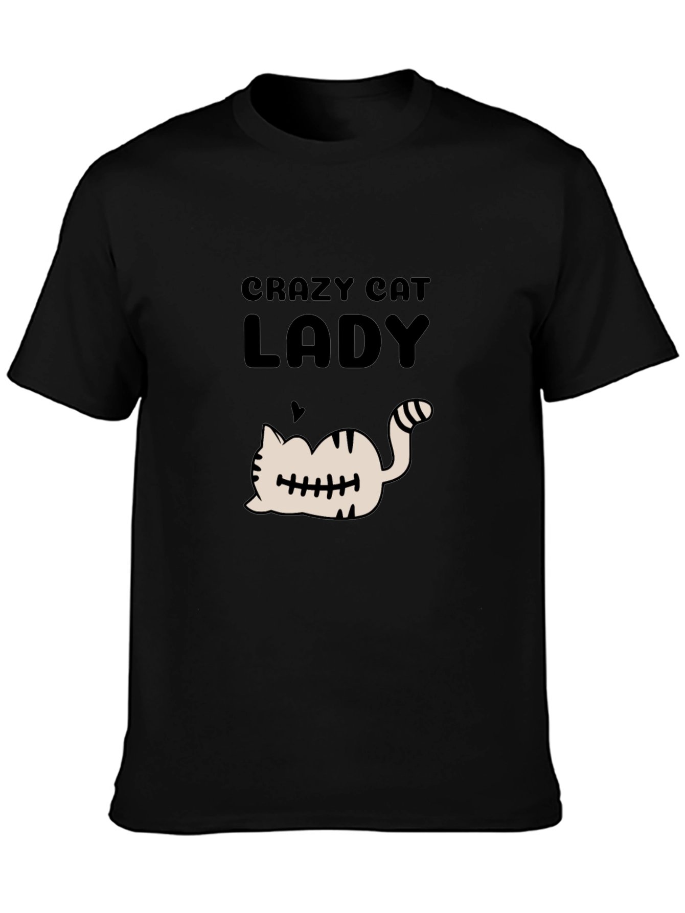 Crazy Cat Lady T-Shirt - Black