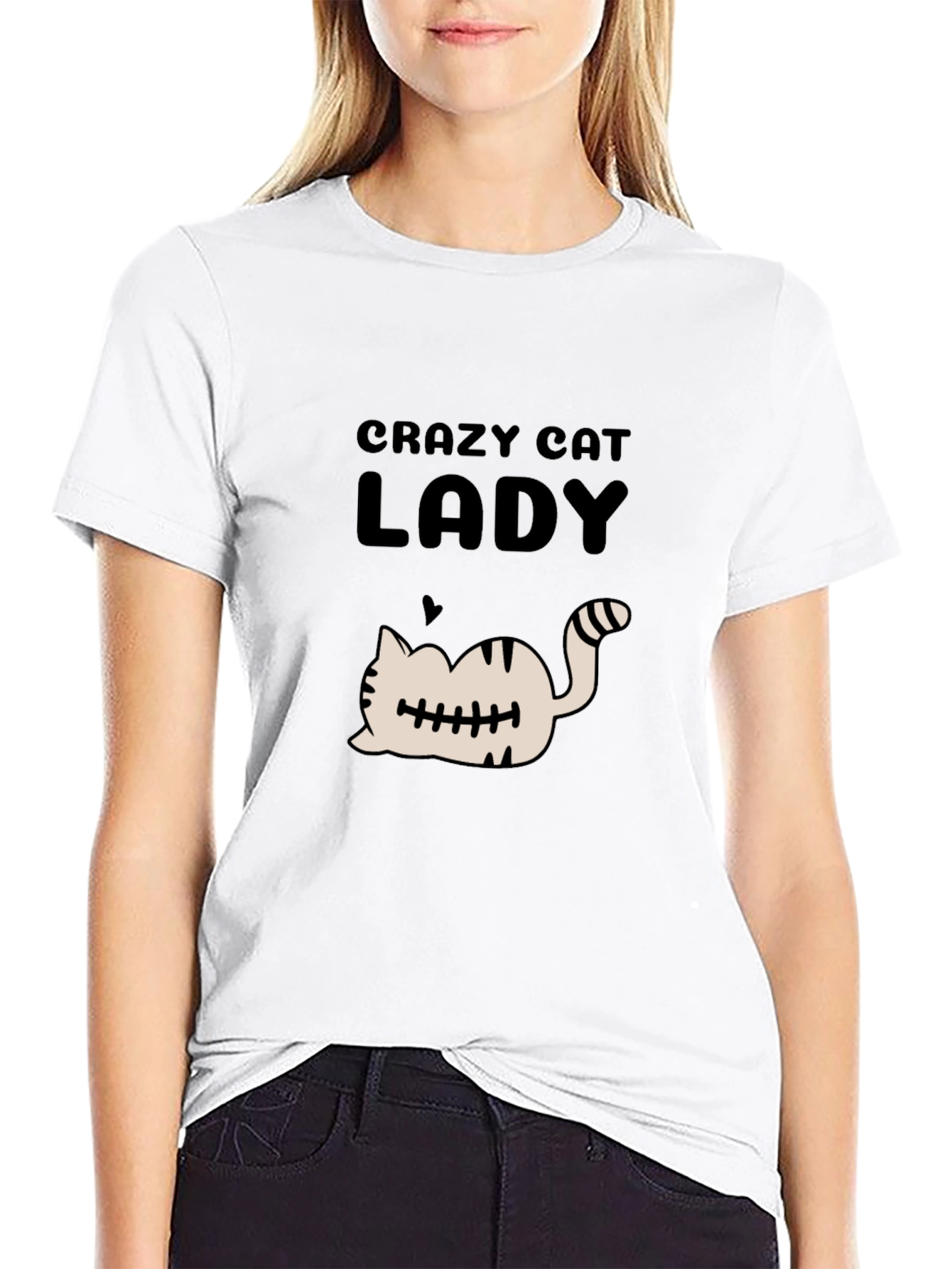 Crazy Cat Lady T-Shirt - Black