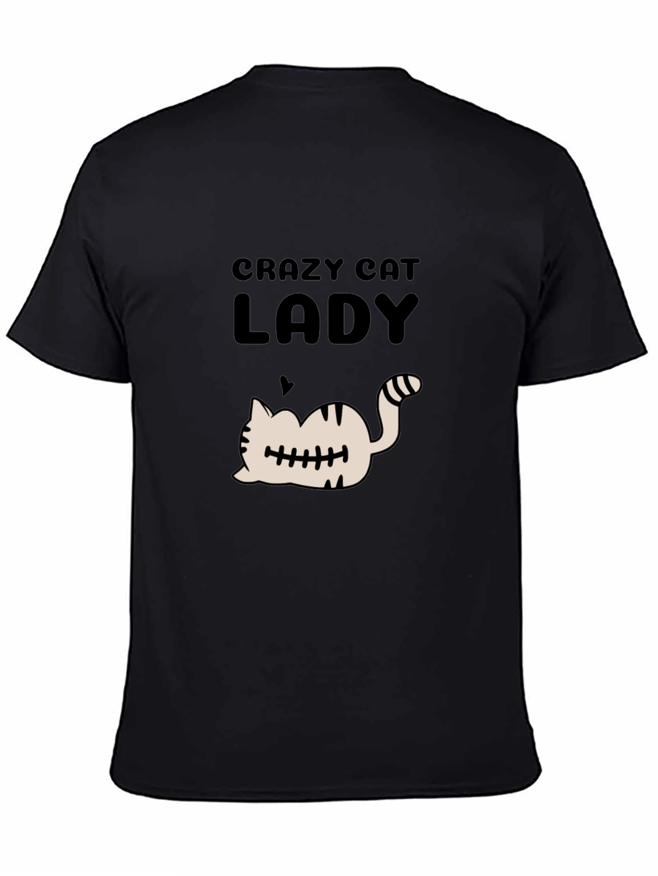 Crazy Cat Lady T-Shirt - Black