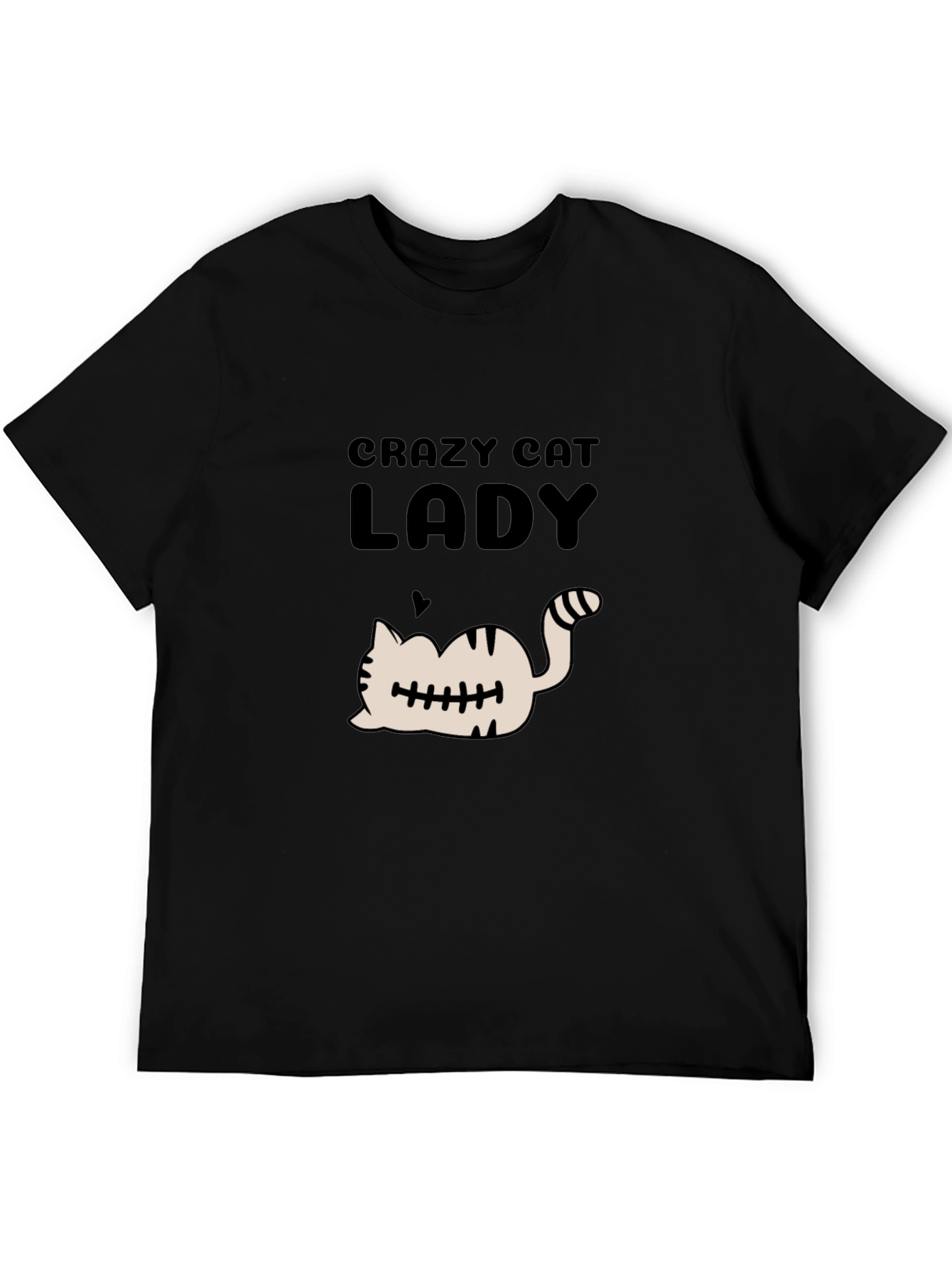 Crazy Cat Lady T-Shirt - Black