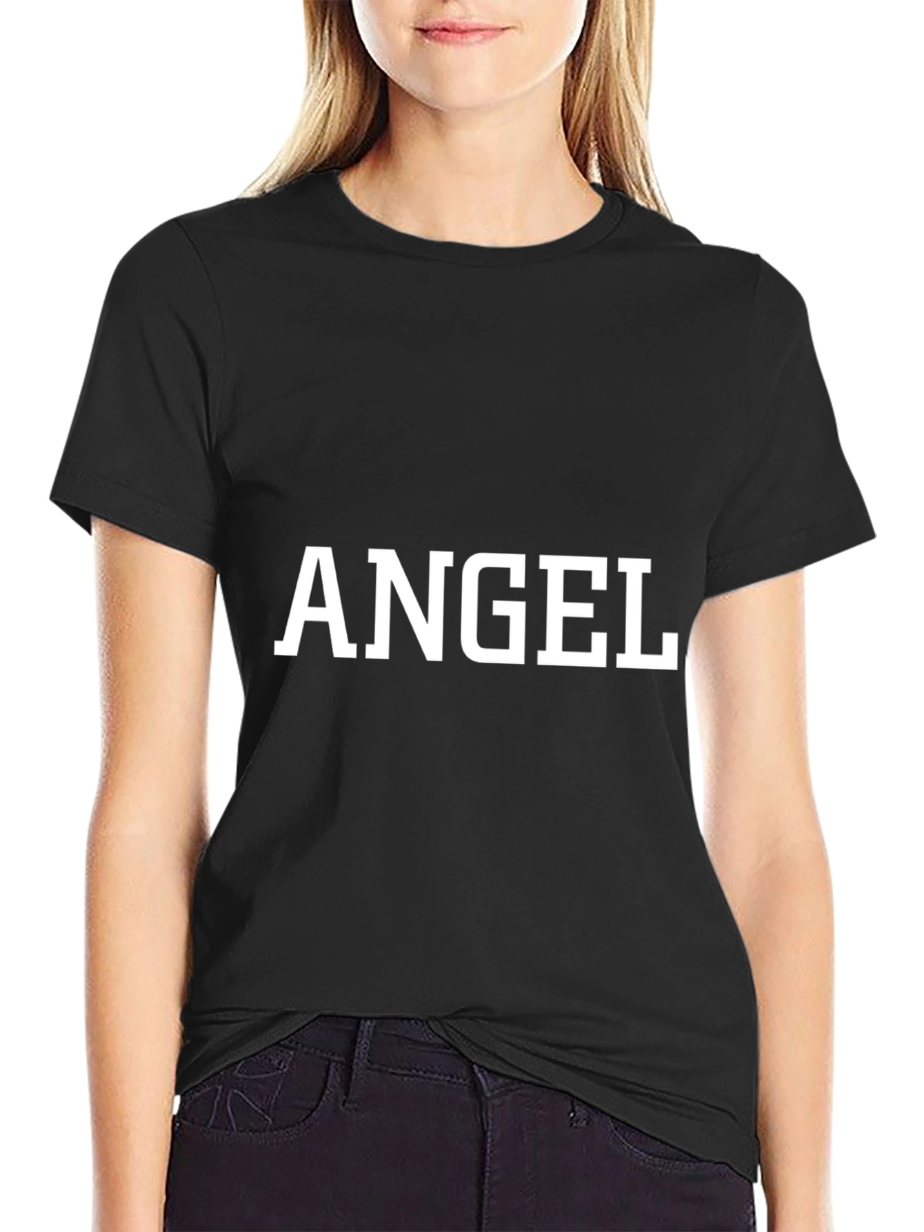 Angel Graphic Tee - Classic Black T-Shirt