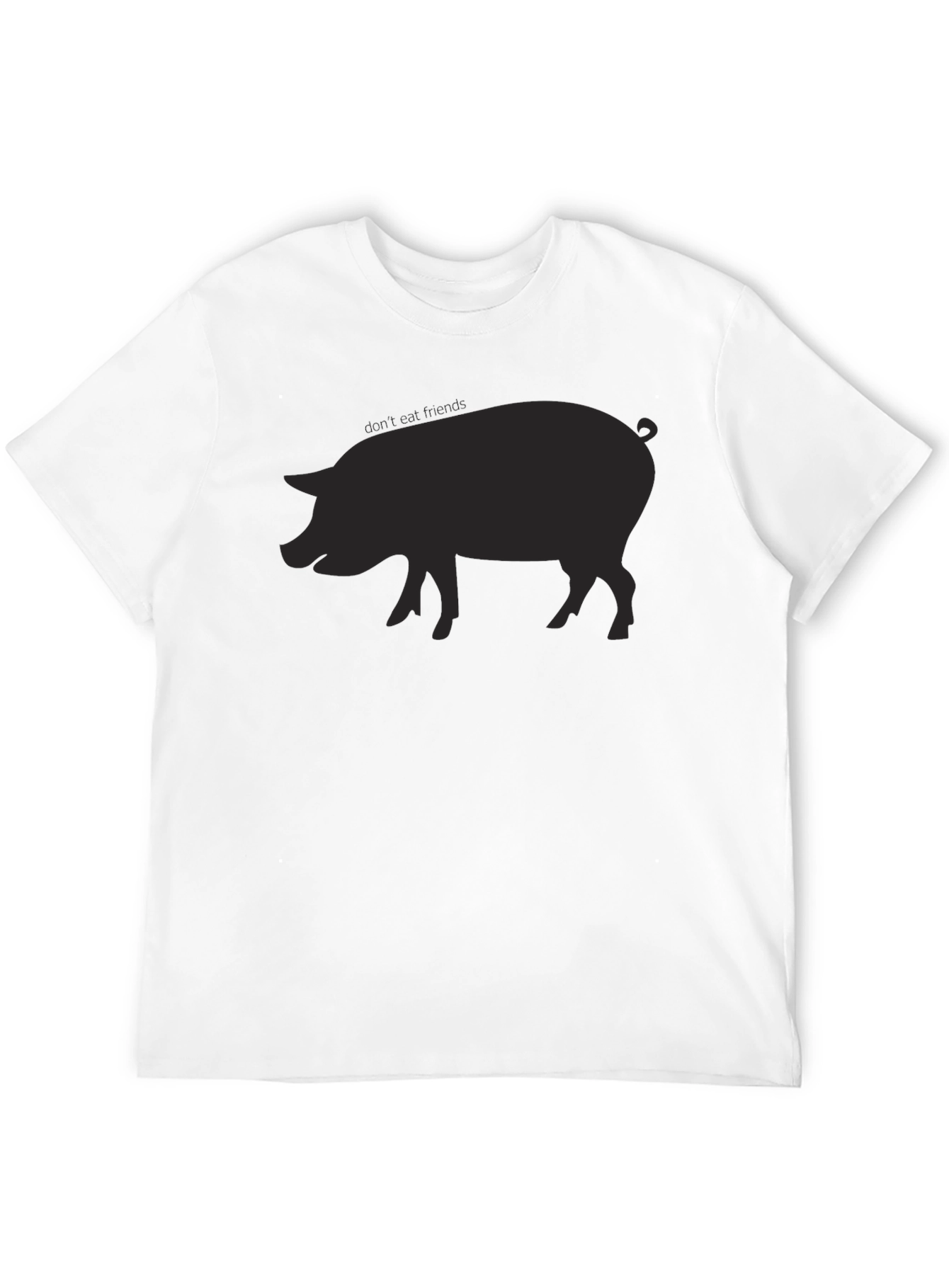Pig Silhouette T-Shirt - Casual Style
