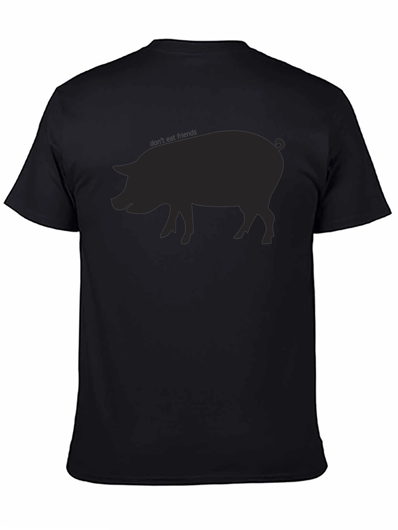 Pig Silhouette T-Shirt - Casual Style