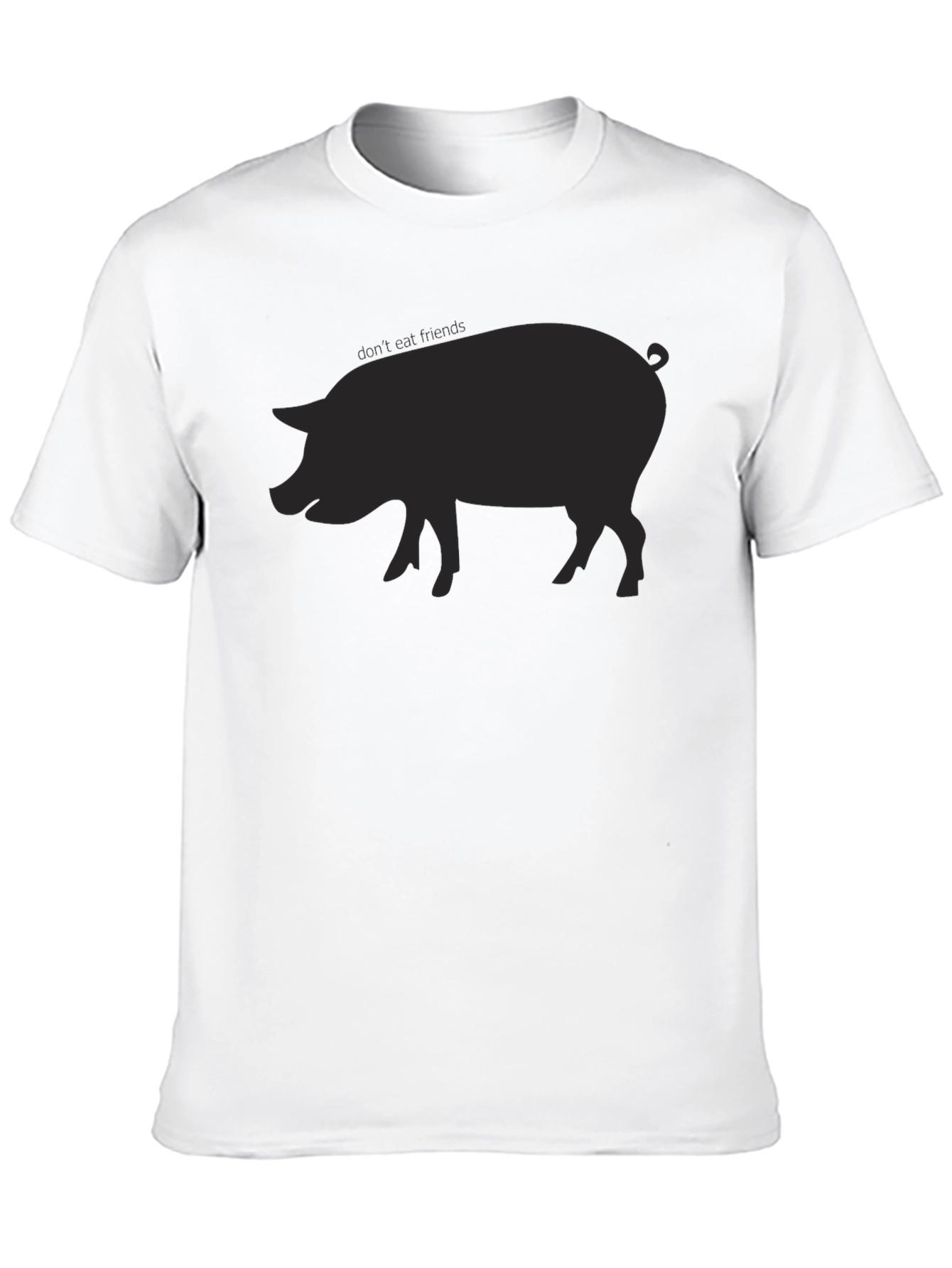 Pig Silhouette T-Shirt - Casual Style