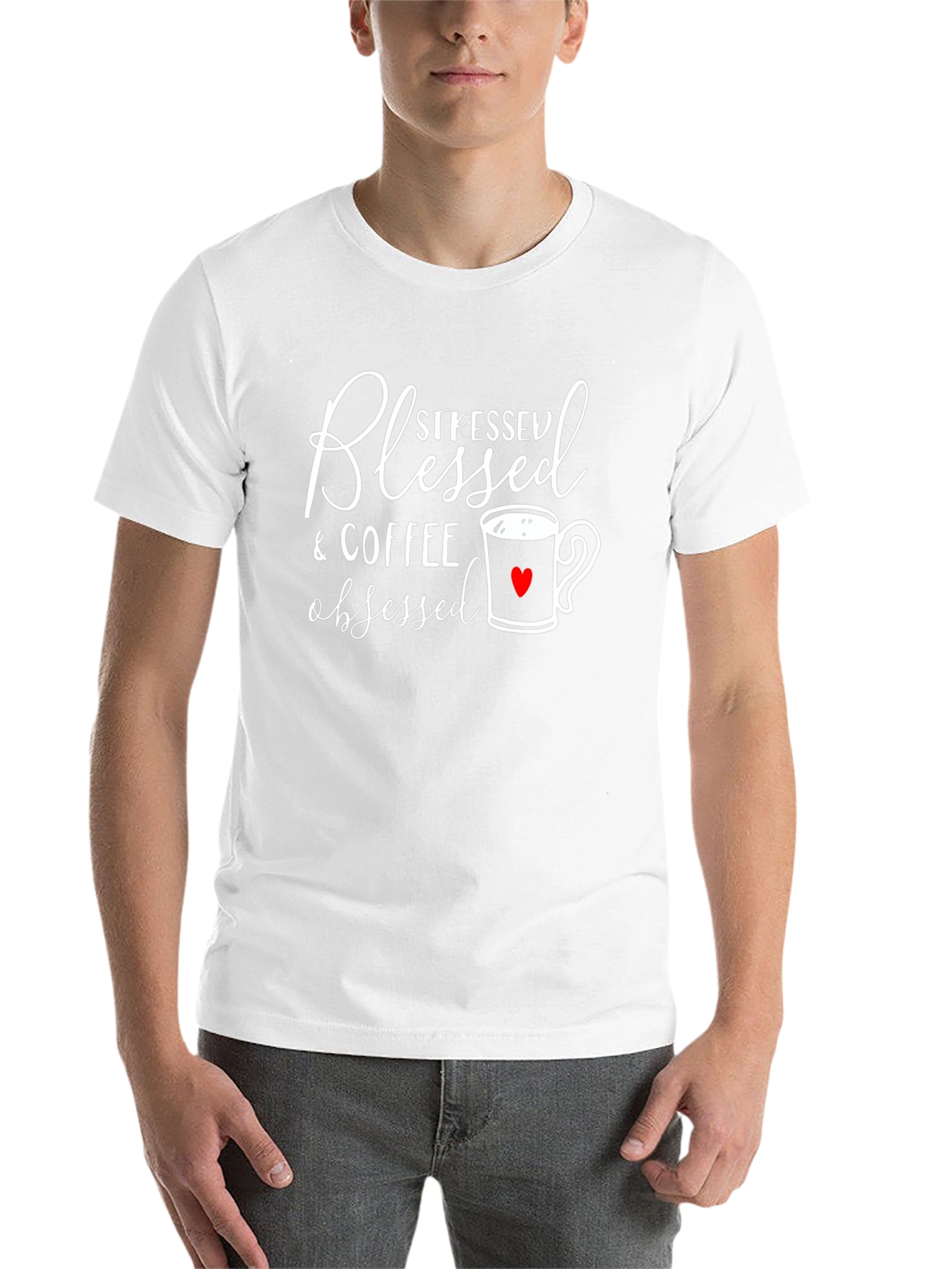Blessed Stressed Coffee Obsessed T-Shirt