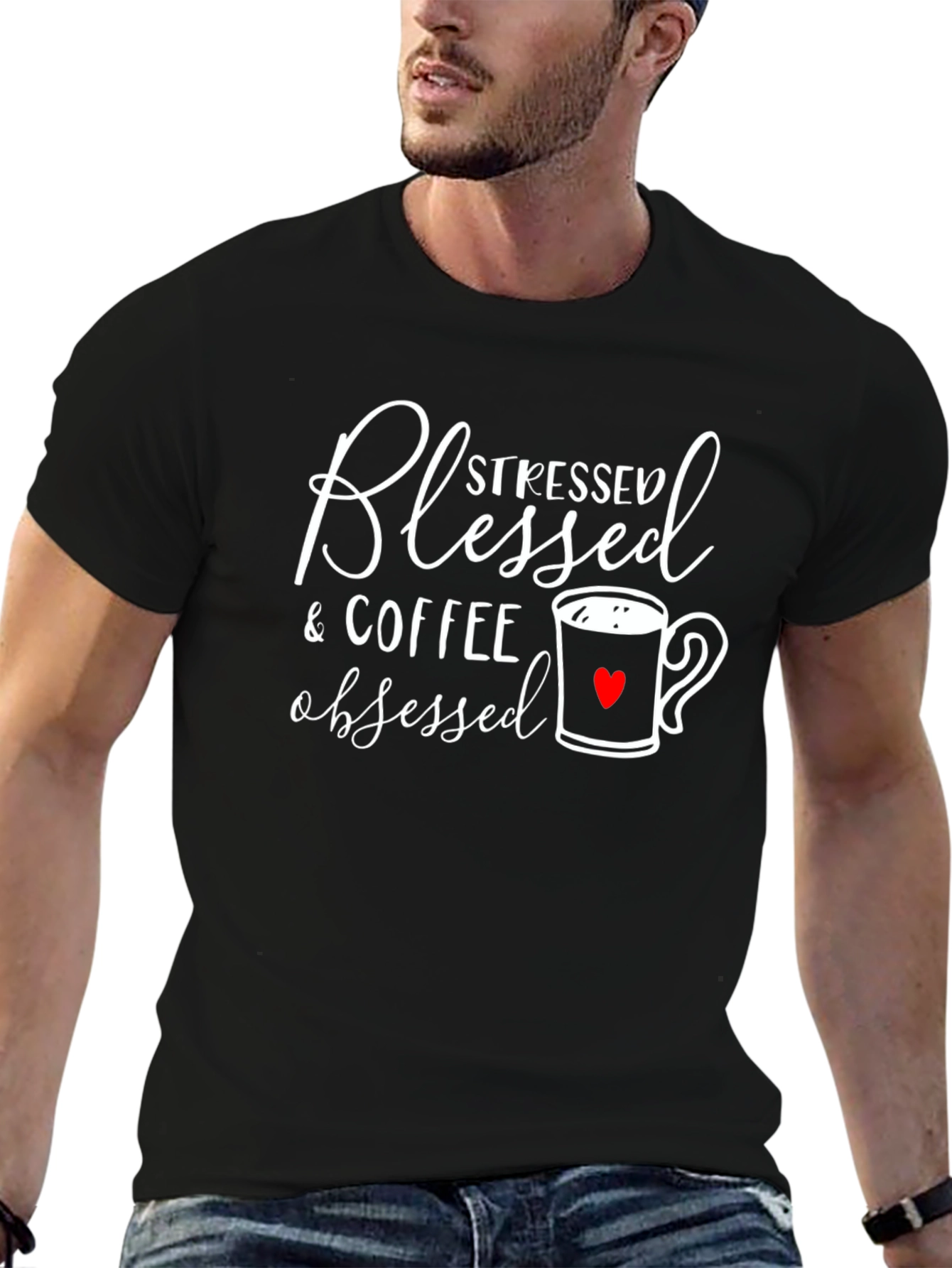 Blessed Stressed Coffee Obsessed T-Shirt