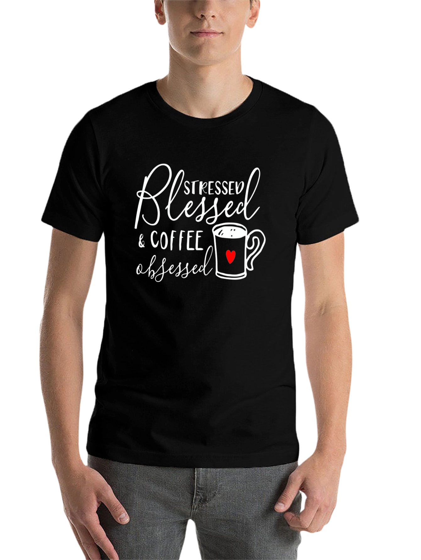 Blessed Stressed Coffee Obsessed T-Shirt