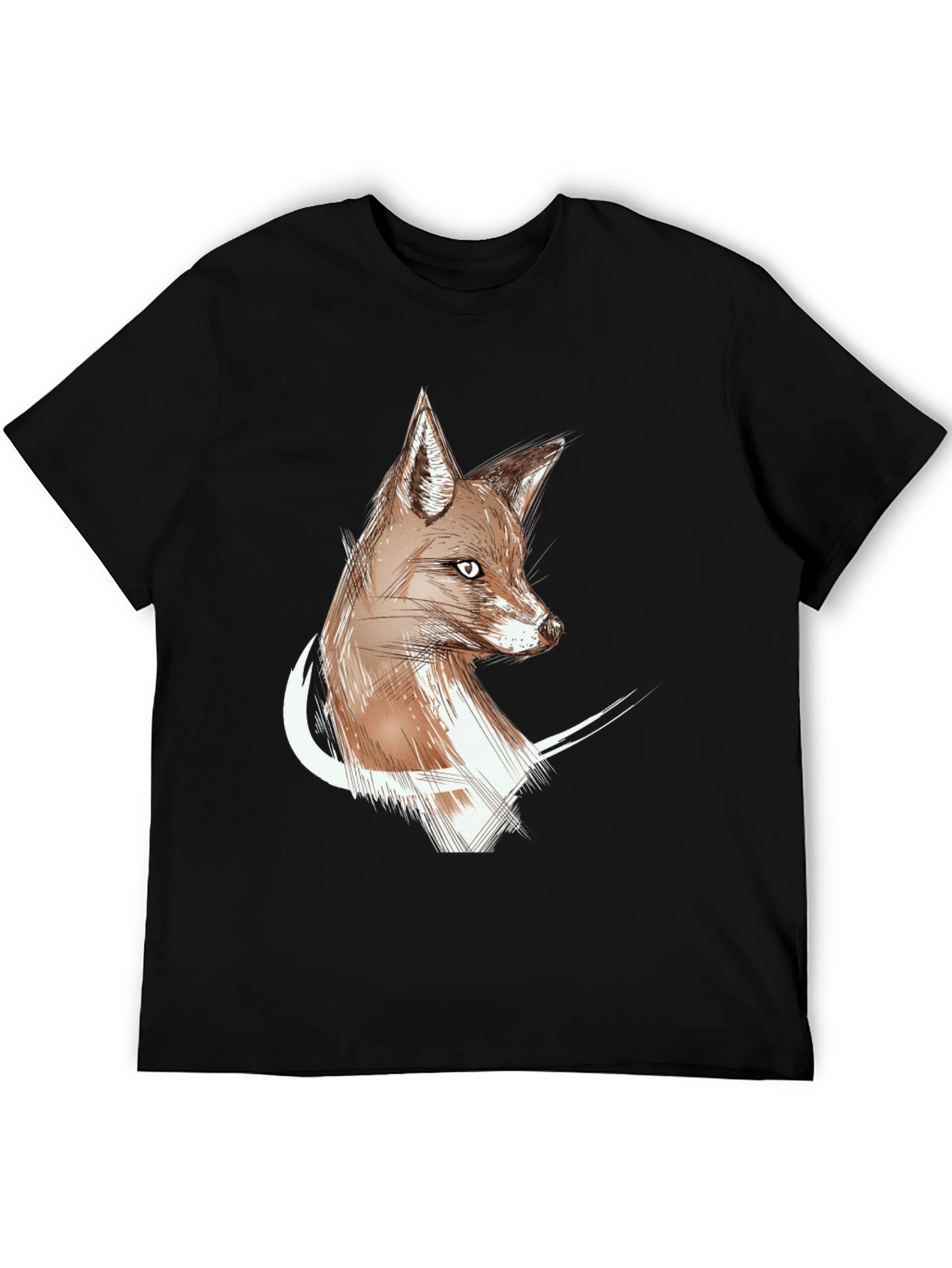 Fox Sketch Graphic Tee - Stylish Unisex T-Shirt